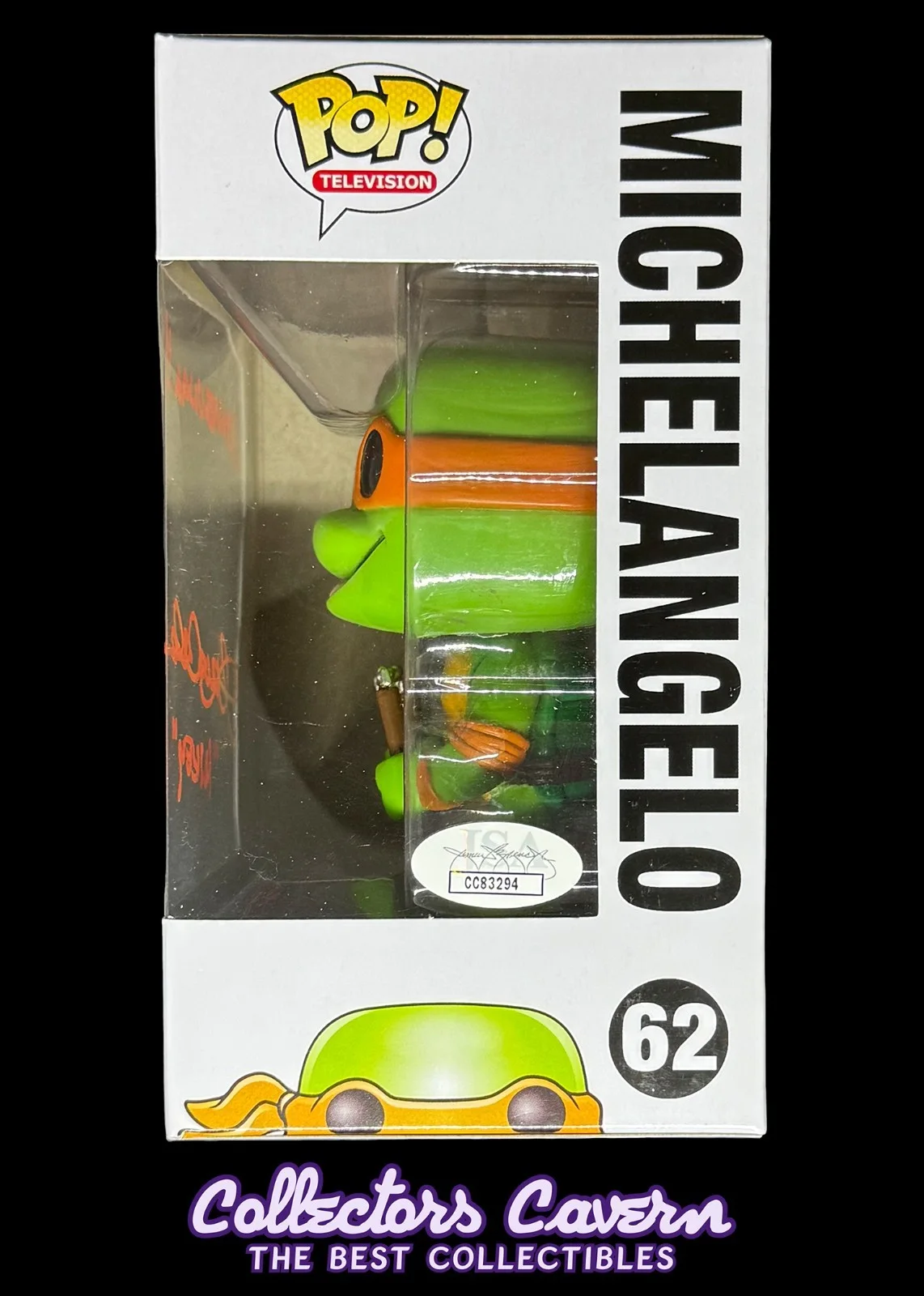 Townsend Coleman — Townsend Coleman Signed Funko POP Teenage Mutant Ninja Turtles - Michelangelo, изображение 3