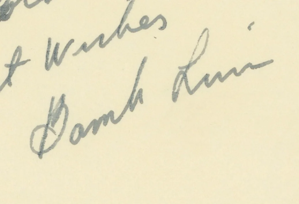 Bambi Linn Dancer Vintage Autographed Signed Album Page AMCo COA 23290, image 2