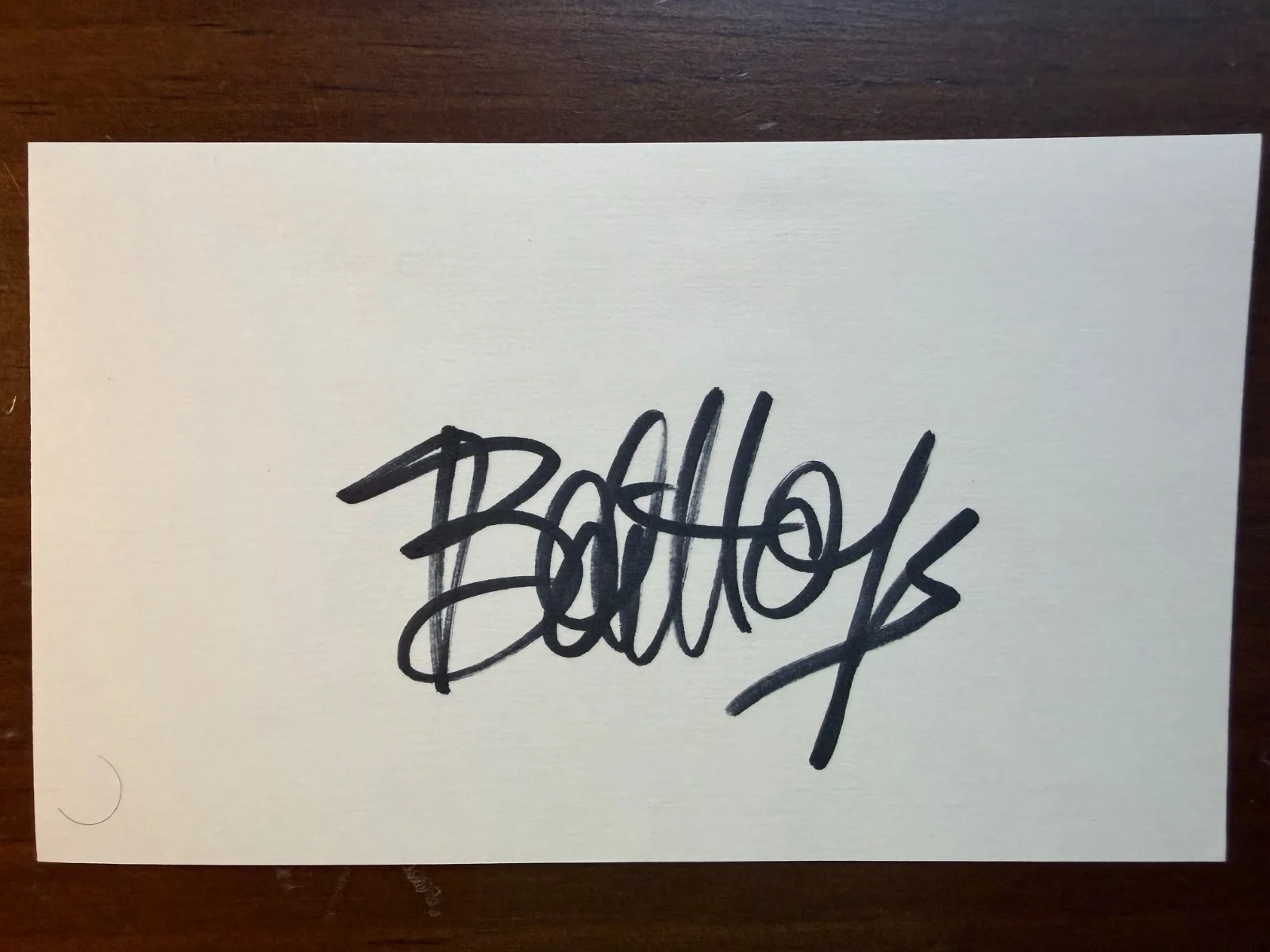 Bob Hope — Bob Hope Autographed 3x5 Index Card Comedian Actor Singer Deceased 2003