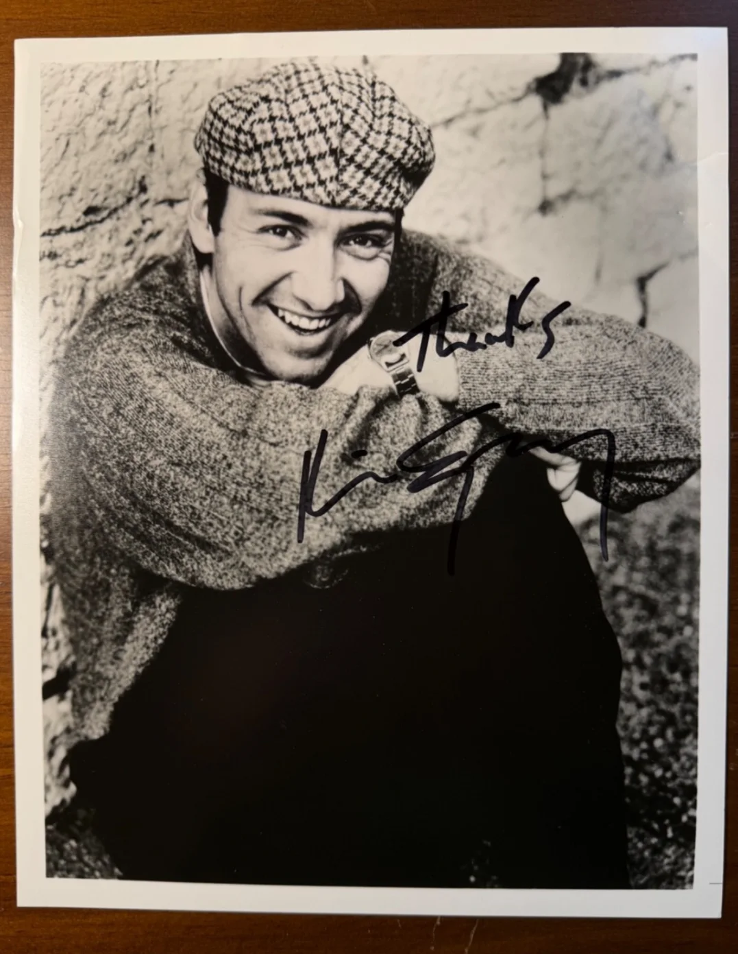 Kevin Spacey — Vintage Original Kevin Spacey 8x10 Signed Autograph Early 1990s Photo