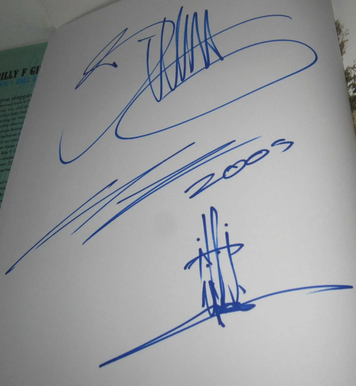 BILLY GIBBONS SIGNED ROCK & ROLL GEARHEAD BOOK ZZ TOP CLASSIC ROCK AUTOGRAPH, image 2