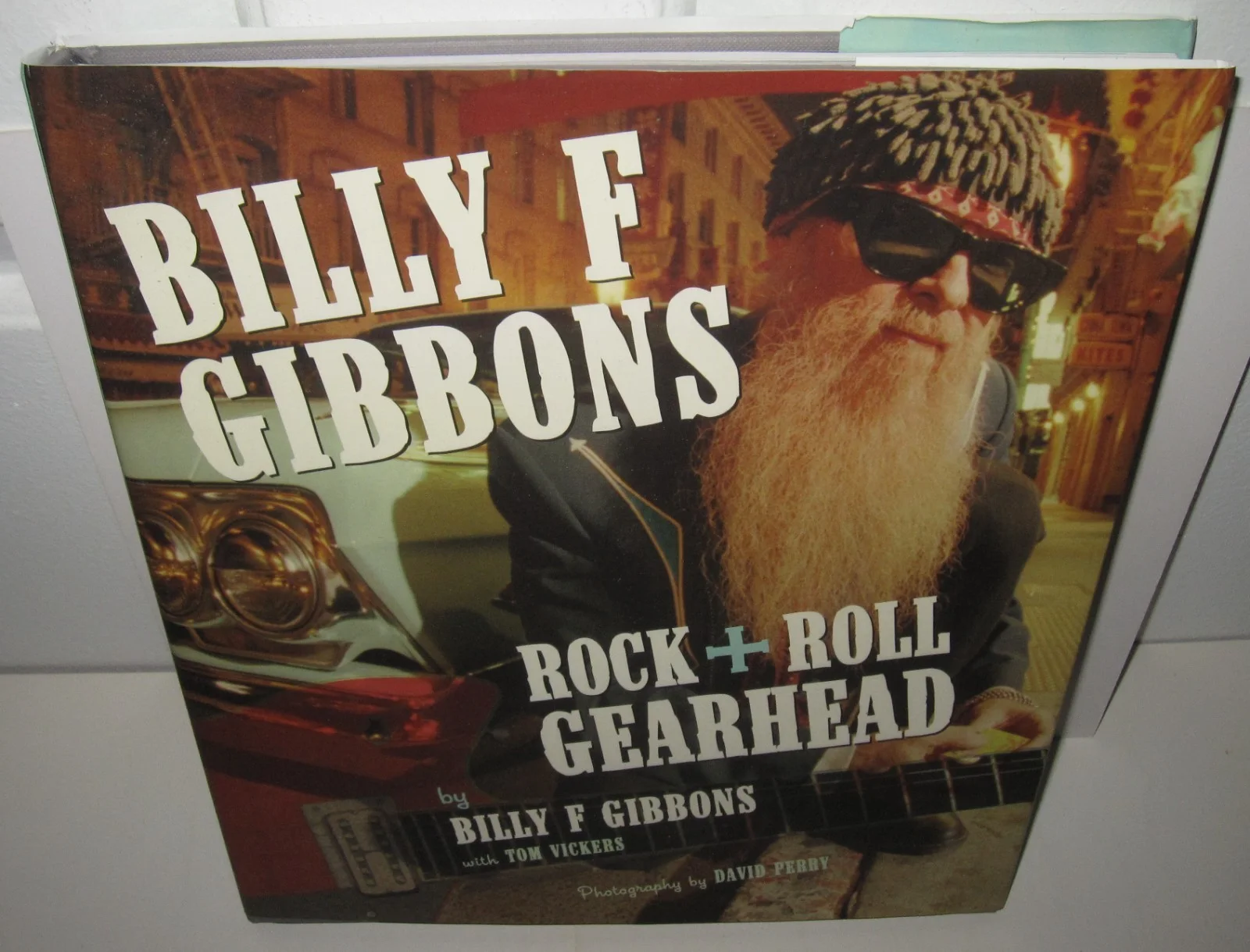 BILLY GIBBONS SIGNED ROCK & ROLL GEARHEAD BOOK ZZ TOP CLASSIC ROCK AUTOGRAPH, image 4