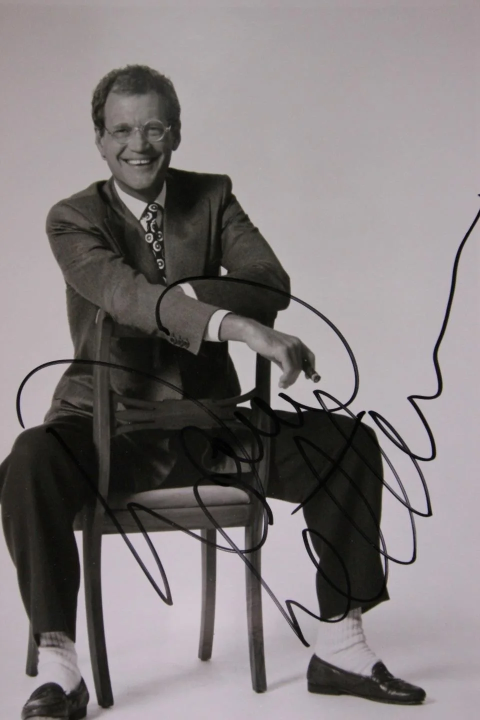 David Letterman — DAVID LETTERMAN (LATE NIGHT WITH DAVID LETTERMAN) AUTOGRAPH PHOTO~, изображение 2