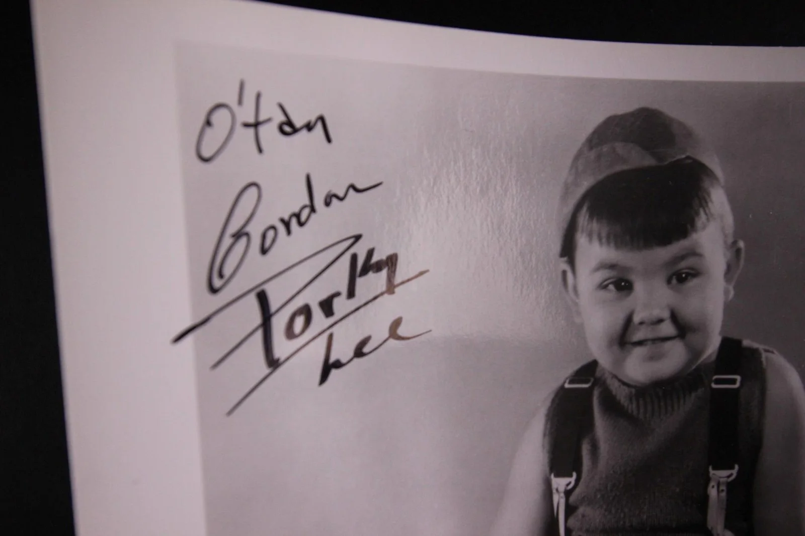 Porky Lee — PORKY LEE (1933-2005) (OUR GANG Shorts) AUTOGRAPH PHOTO~, image 2