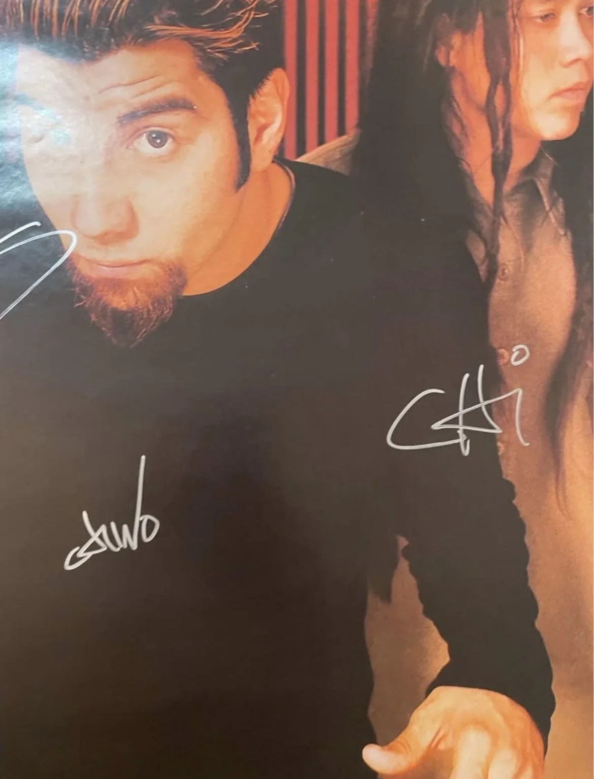 Deftones Vintage Signed 27x40 Chino Chi Rip Jsa Coa Poster Band Rare, image 3