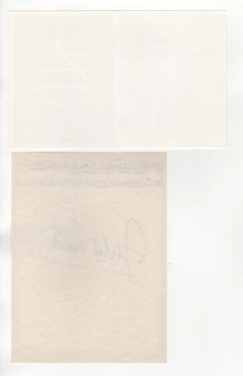 ANDRE WATTS lot 2 signed items paper and greeting card Pianist & Professor, image 4
