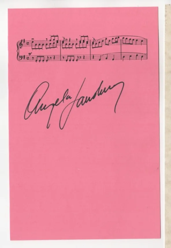 Angela Lansbury — Angela Lansbury lot 2 signed Autographed screen prints, image 3