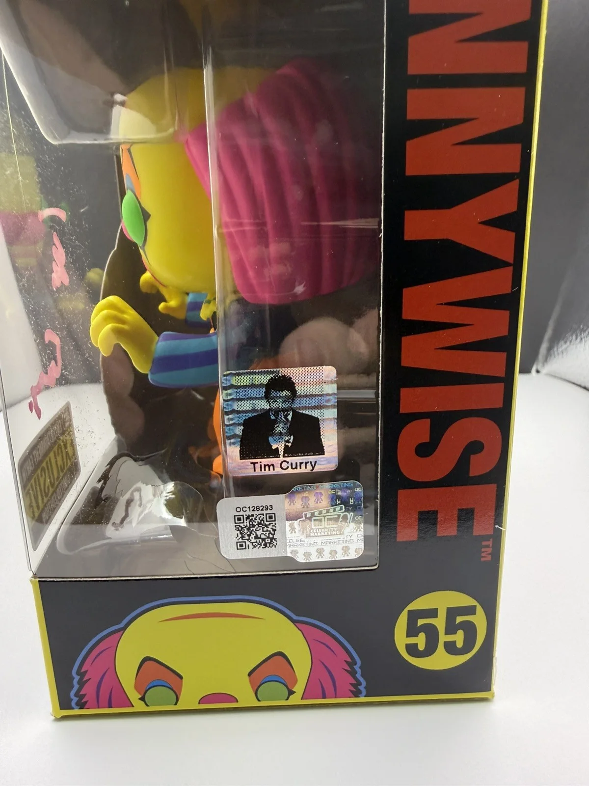 Tim Curry — Tim Curry Signed/Autographed It Pennywise Funko Pop! OCCM & Curry Hologram COA, изображение 2