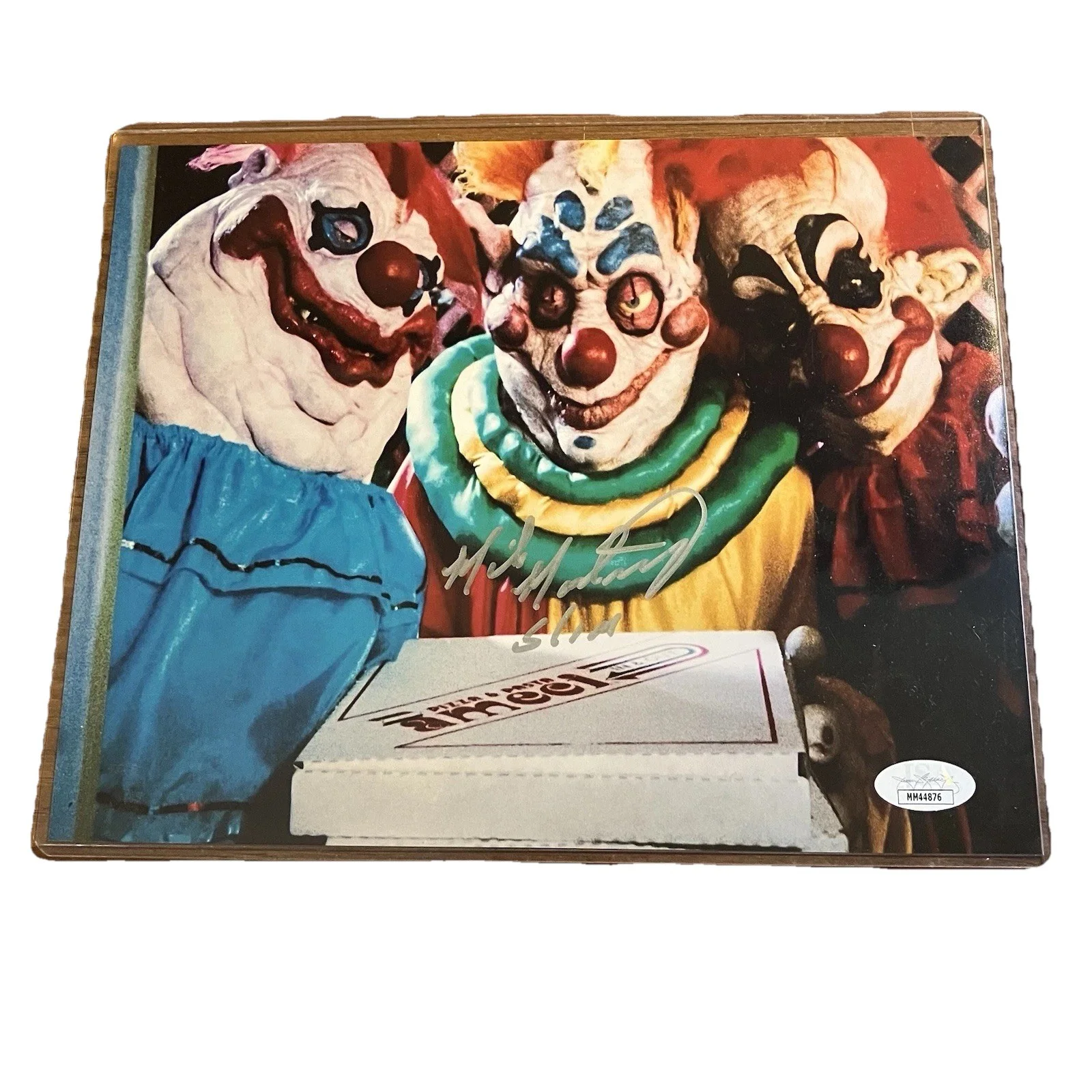Mike Martinez — Killer Clowns From Outer Space Mike Martinez Signed Photo + Acrylic Standup JSA, image 2