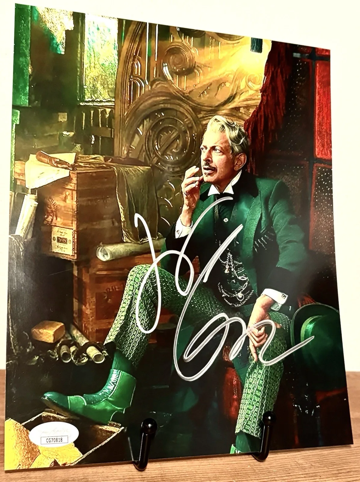 JEFF GOLDBLUM SIGNED 8x10 Photo JSA COA WICKED the Wizard E, image 2