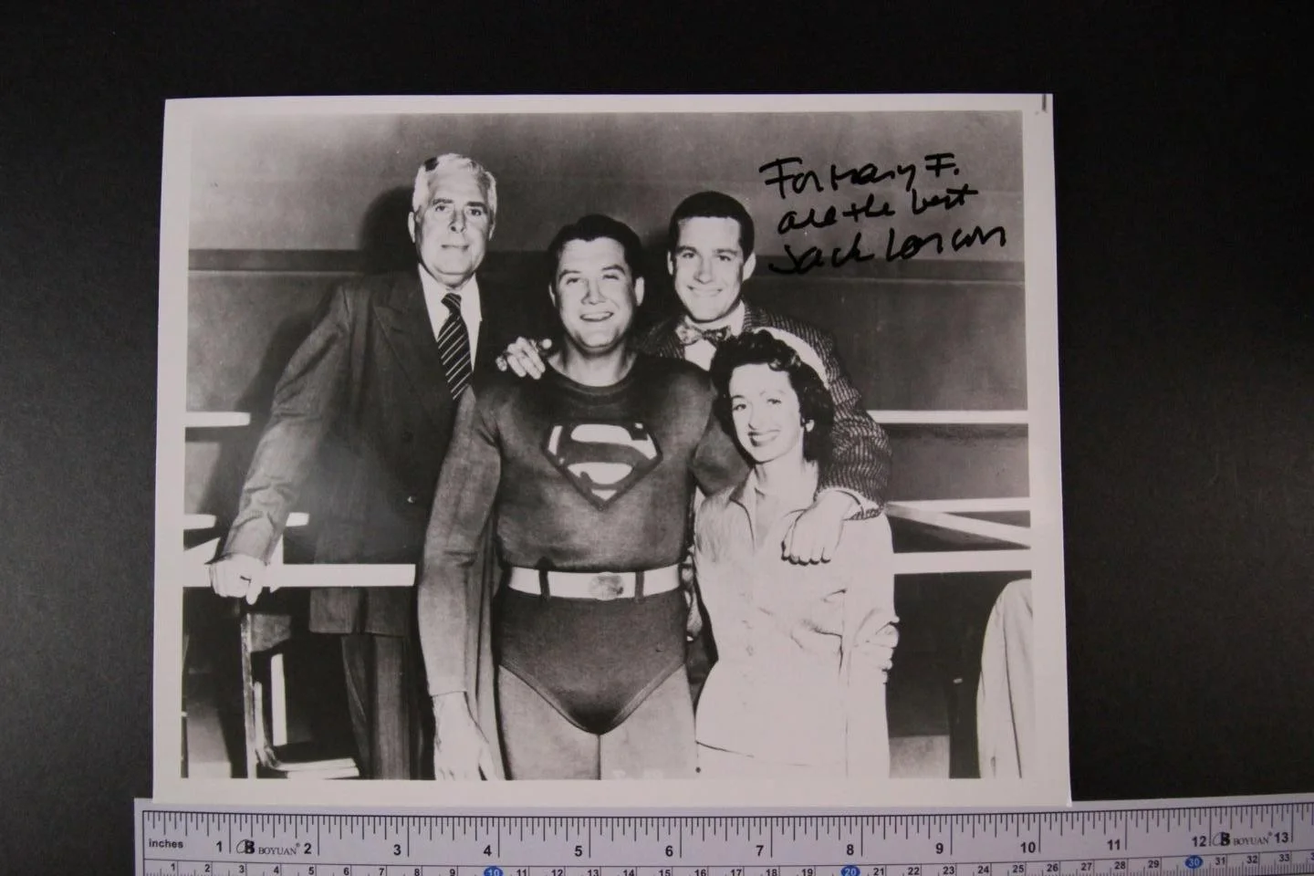 Jack Larson — JACK LARSON (1928-2015) (ADVENTURES OF SUPERMAN) AUTOGRAPH PHOTO~