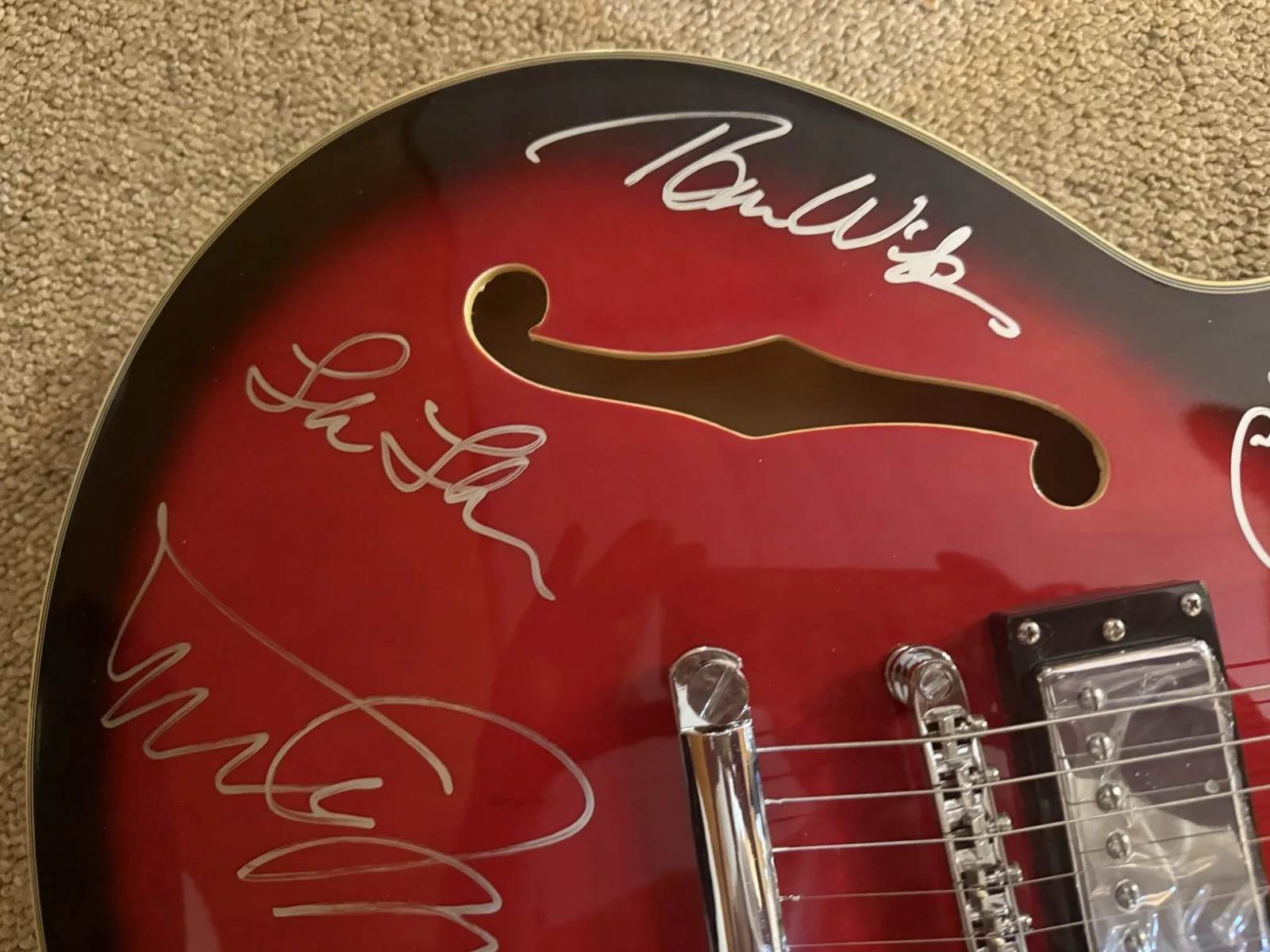 Back To The Future Signed Guitar - Michael J. Fox + Main Cast! JSA, image 5