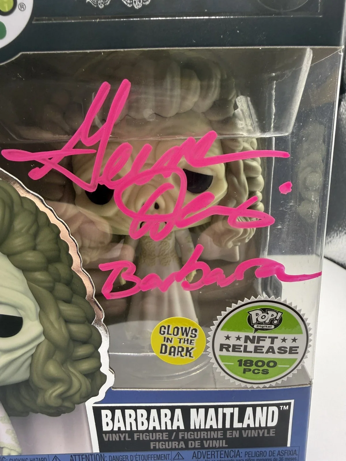 Geena Davis Signed Funko Pop BeetleJuice 367 Barbara Maitland OCCM COA RARE!!!!!, изображение 3