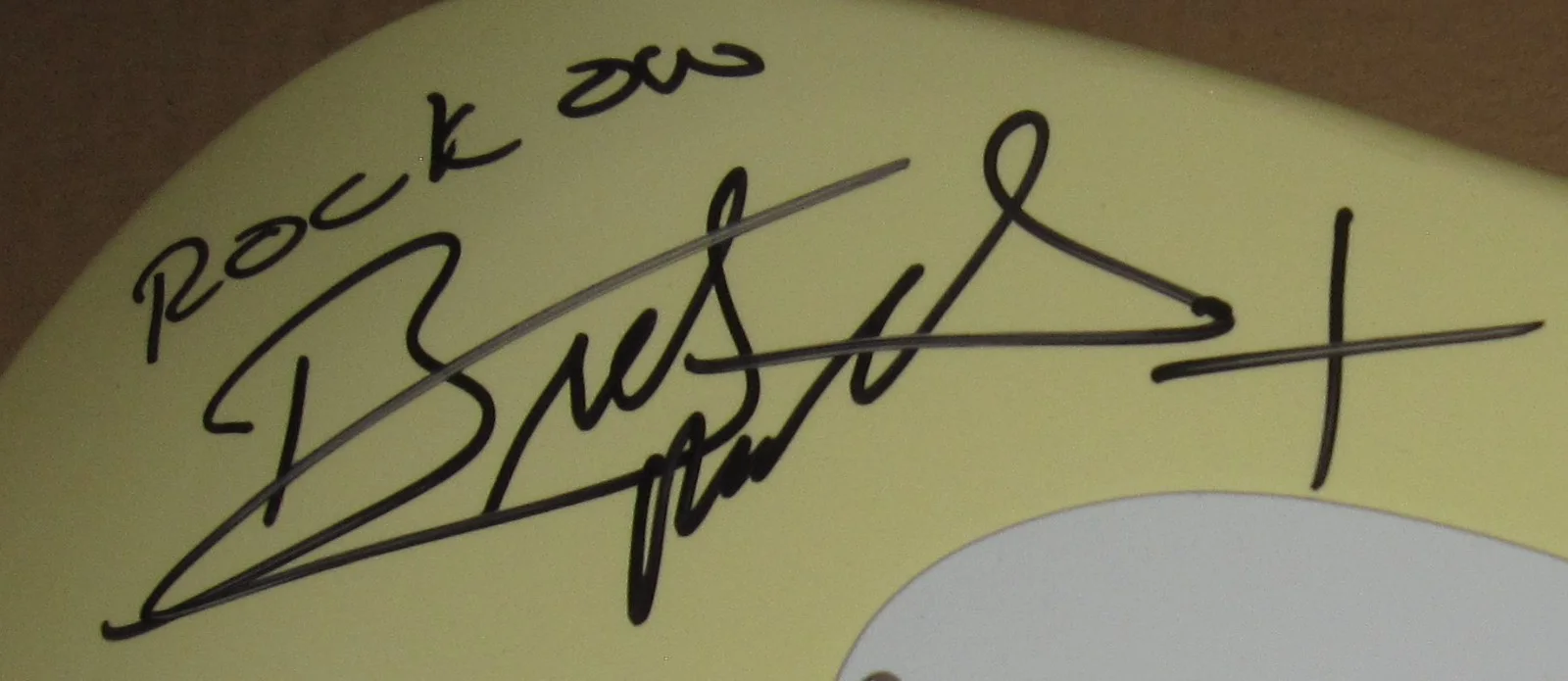 BRET MICHAELS SIGNED GUITAR POISON FENDER STRAT ROCK OF LOVE AUTOGRAPH JSA LOA, изображение 3