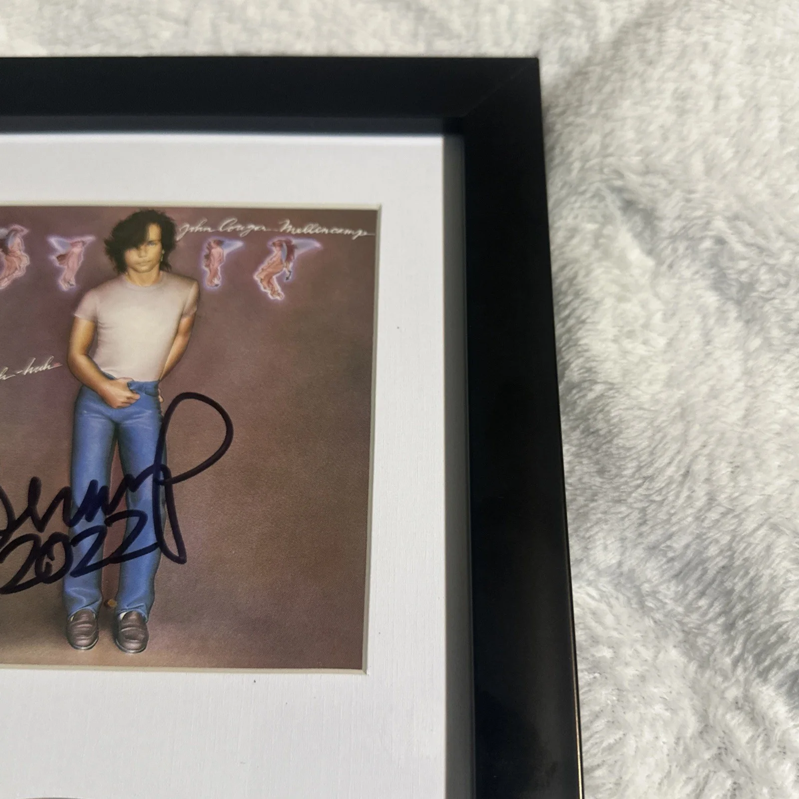 John Cougar Mellencamp Uh-Huh Signed CD Framed Autographed Rock Music Display, image 5