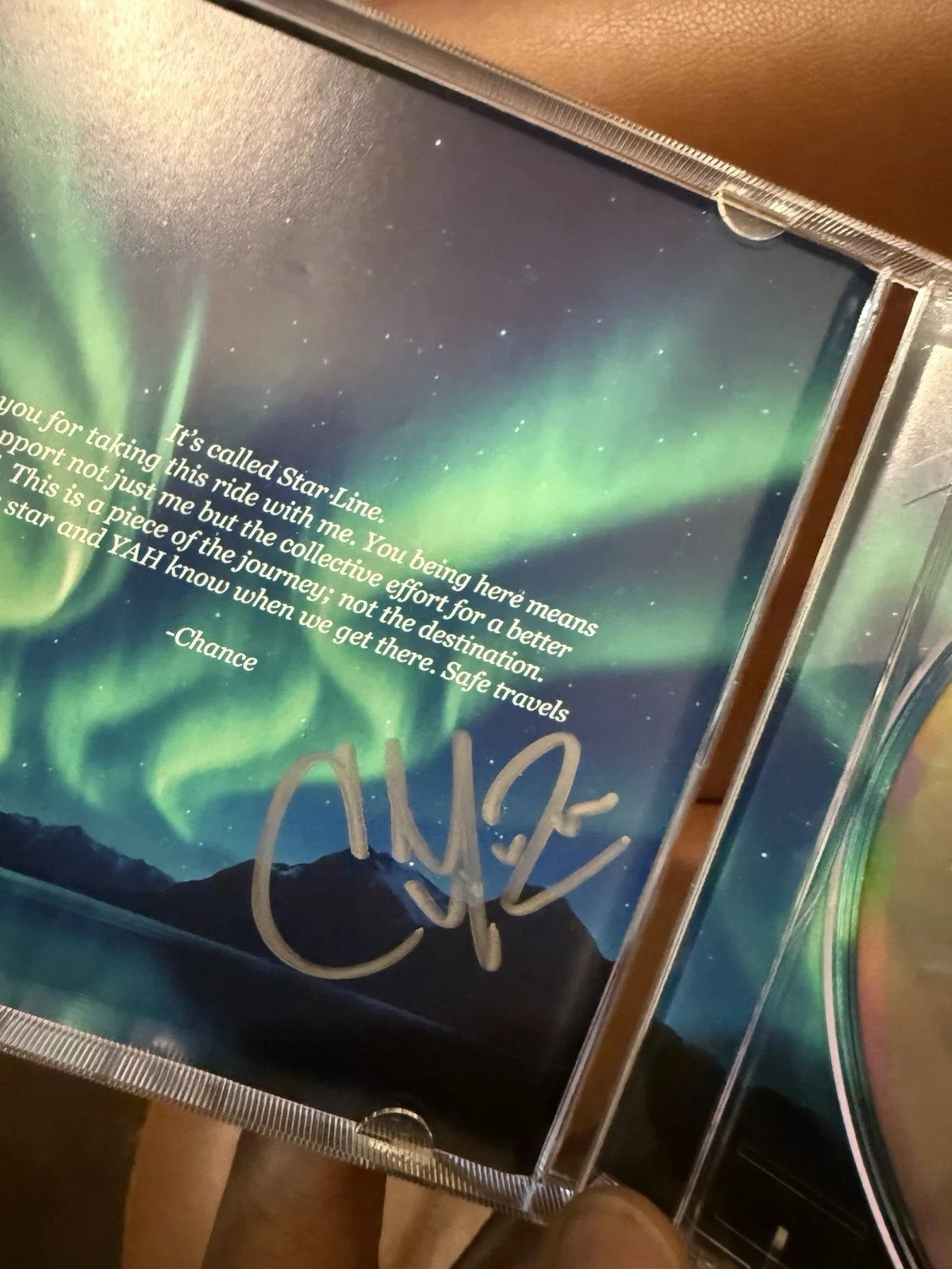 Chance The Rapper -Starline - SIGNED CD Autographed, image 3