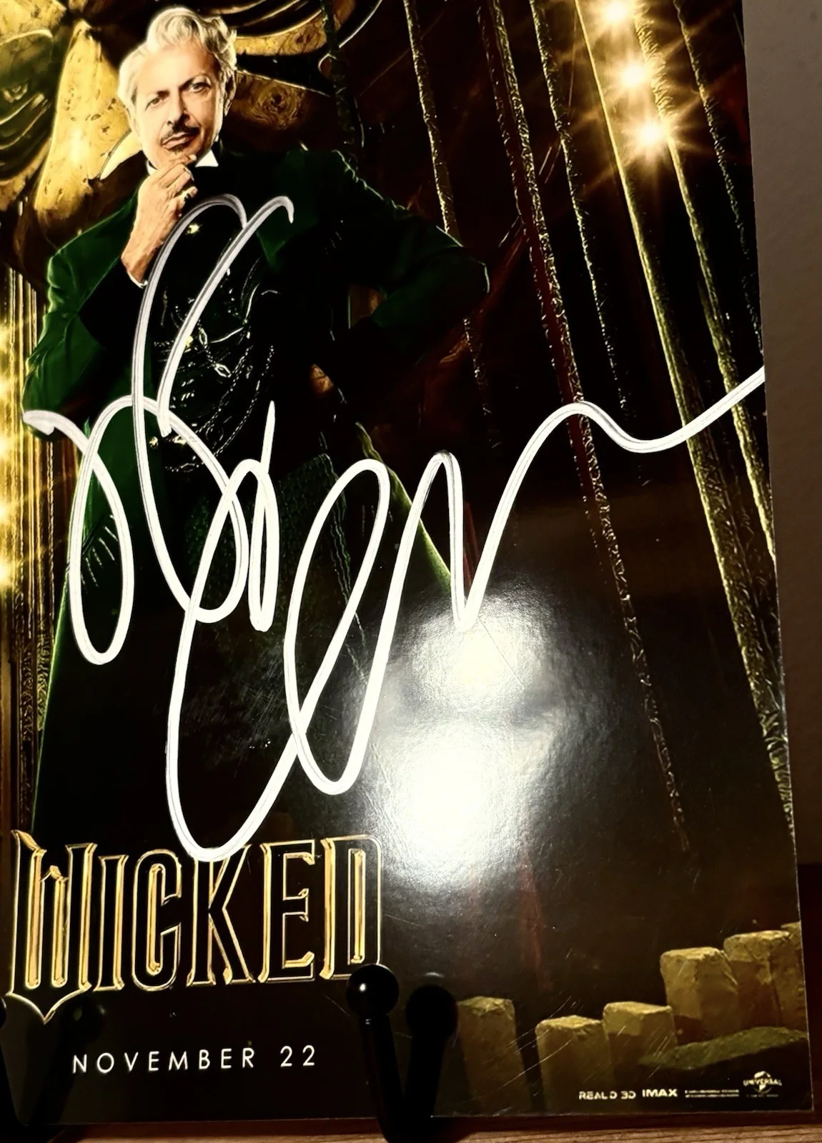 JEFF GOLDBLUM SIGNED 8x10 Photo JSA COA WICKED the Wizard D, image 2