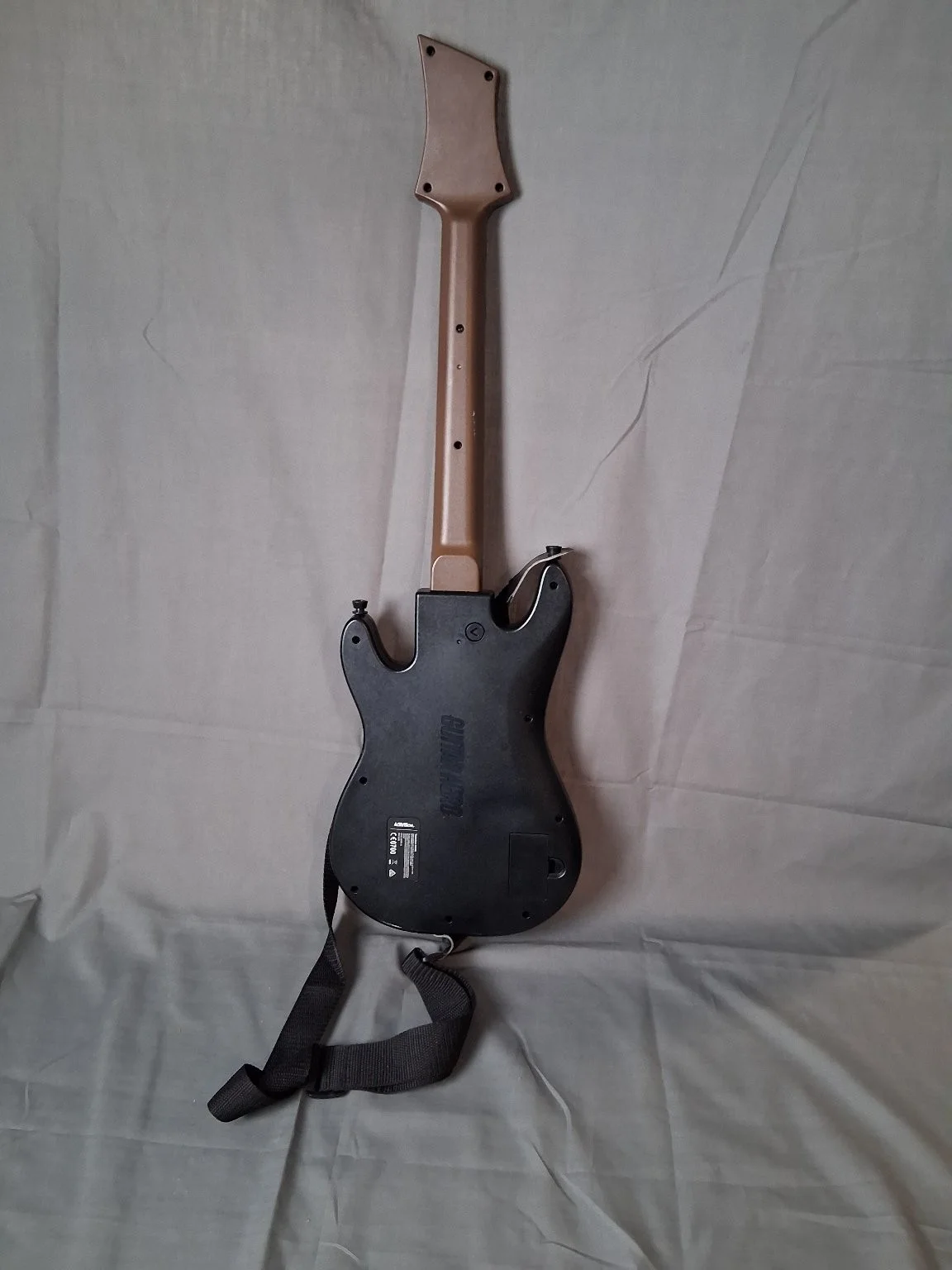 Guitar Hero Wireless Guitar Controller Activision Black 9500657 untested, image 2