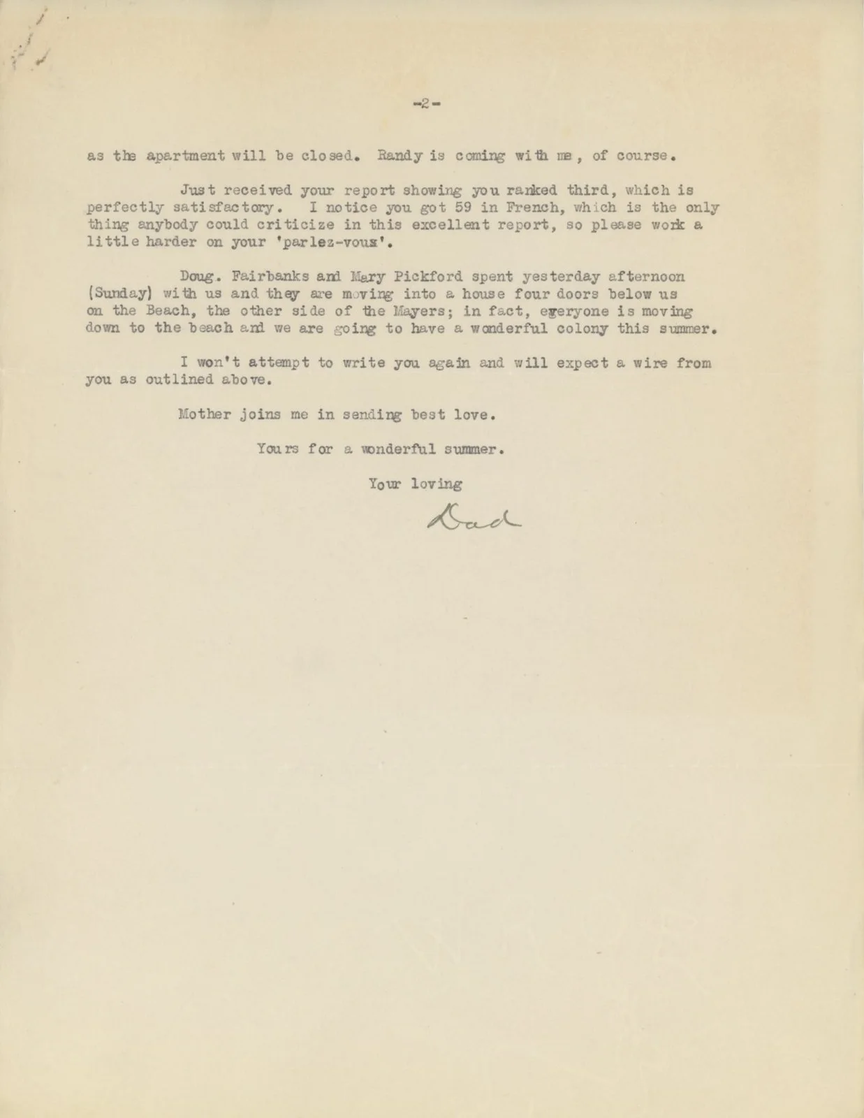 Jesse Lasky Sr. - Film Pioneer Autographed 1927 Letter to Writer Son Jesse Jr., изображение 3