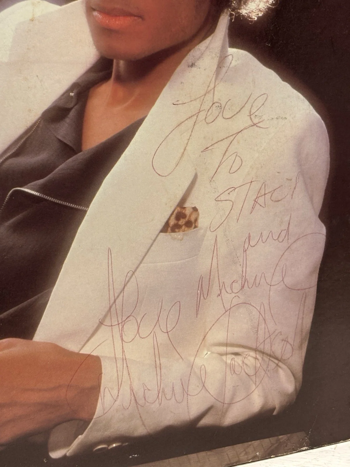 Michael Jackson, SIGNED “Thriller” LP Promotional SLEEVE ONLY, image 5