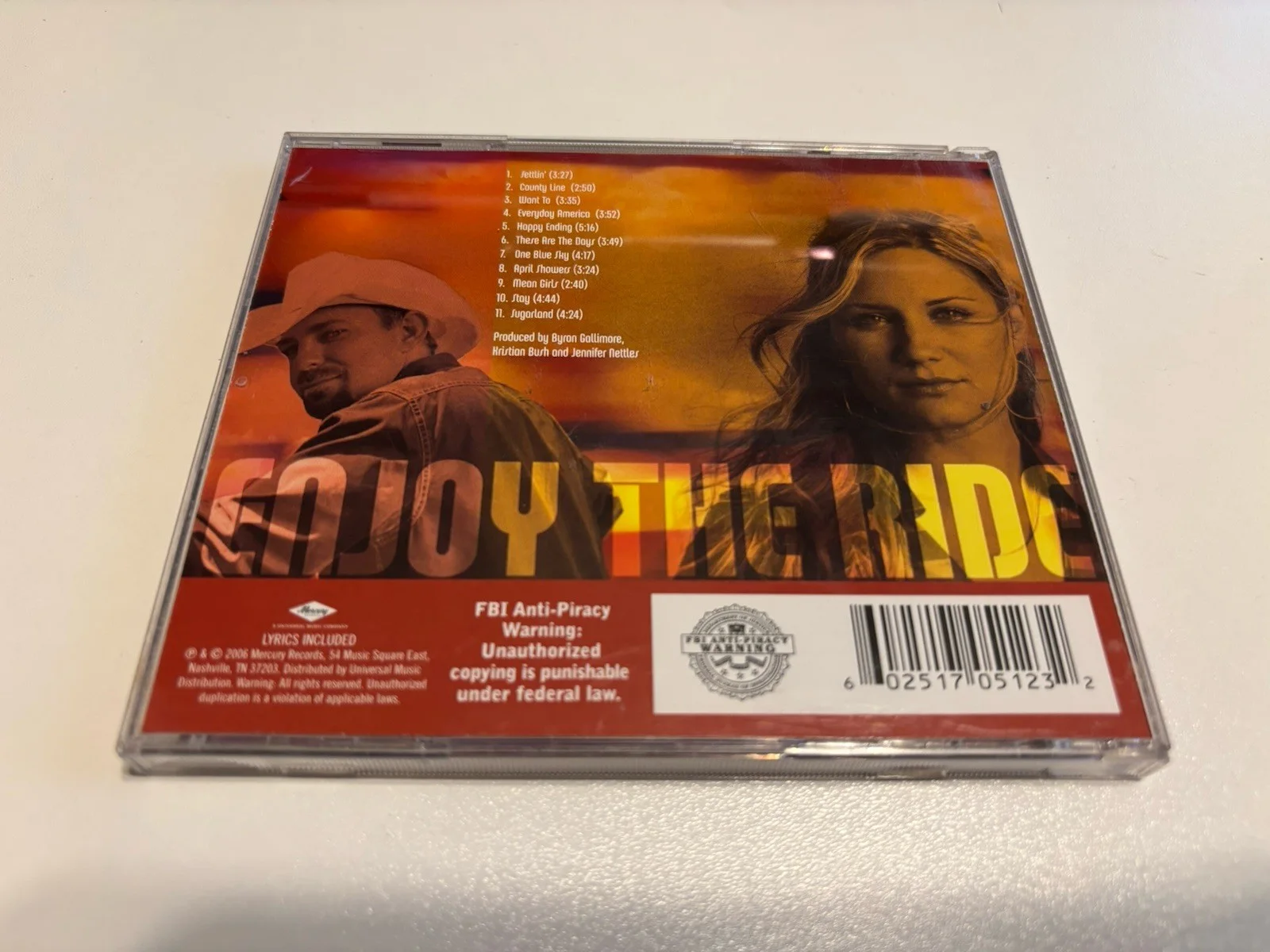 Sugarland Enjoy The Ride CD Signed Autographed Jennifer Nettles Kristian No COA, изображение 2