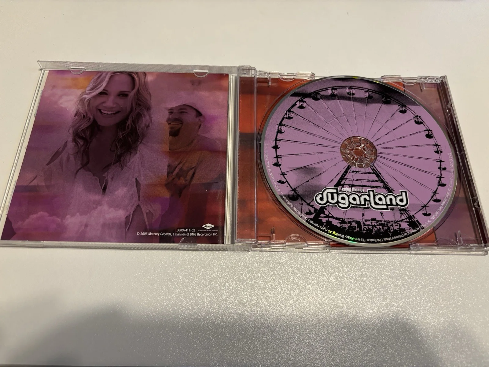 Sugarland Enjoy The Ride CD Signed Autographed Jennifer Nettles Kristian No COA, изображение 4