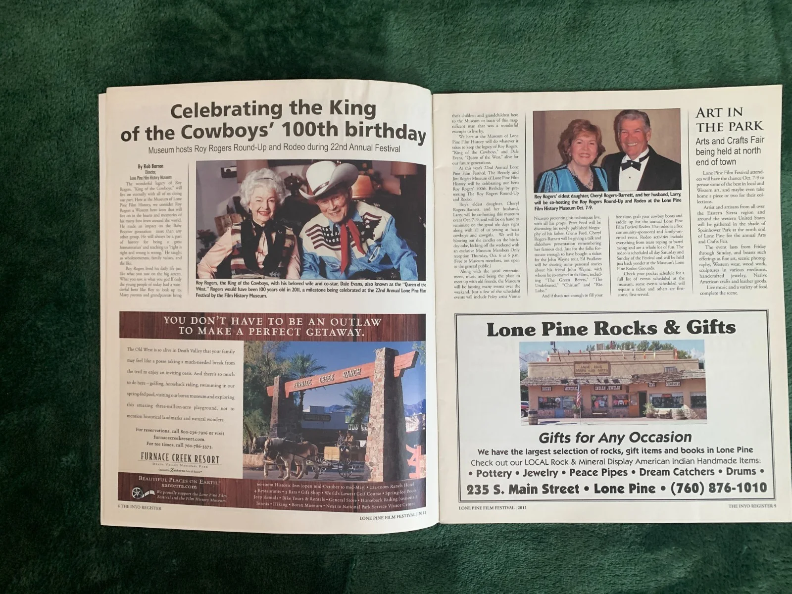 Anne-marie Johnson — 2011 Vintage Lone Pine film festival program + Anne-Marie Johnson signed page, image 5