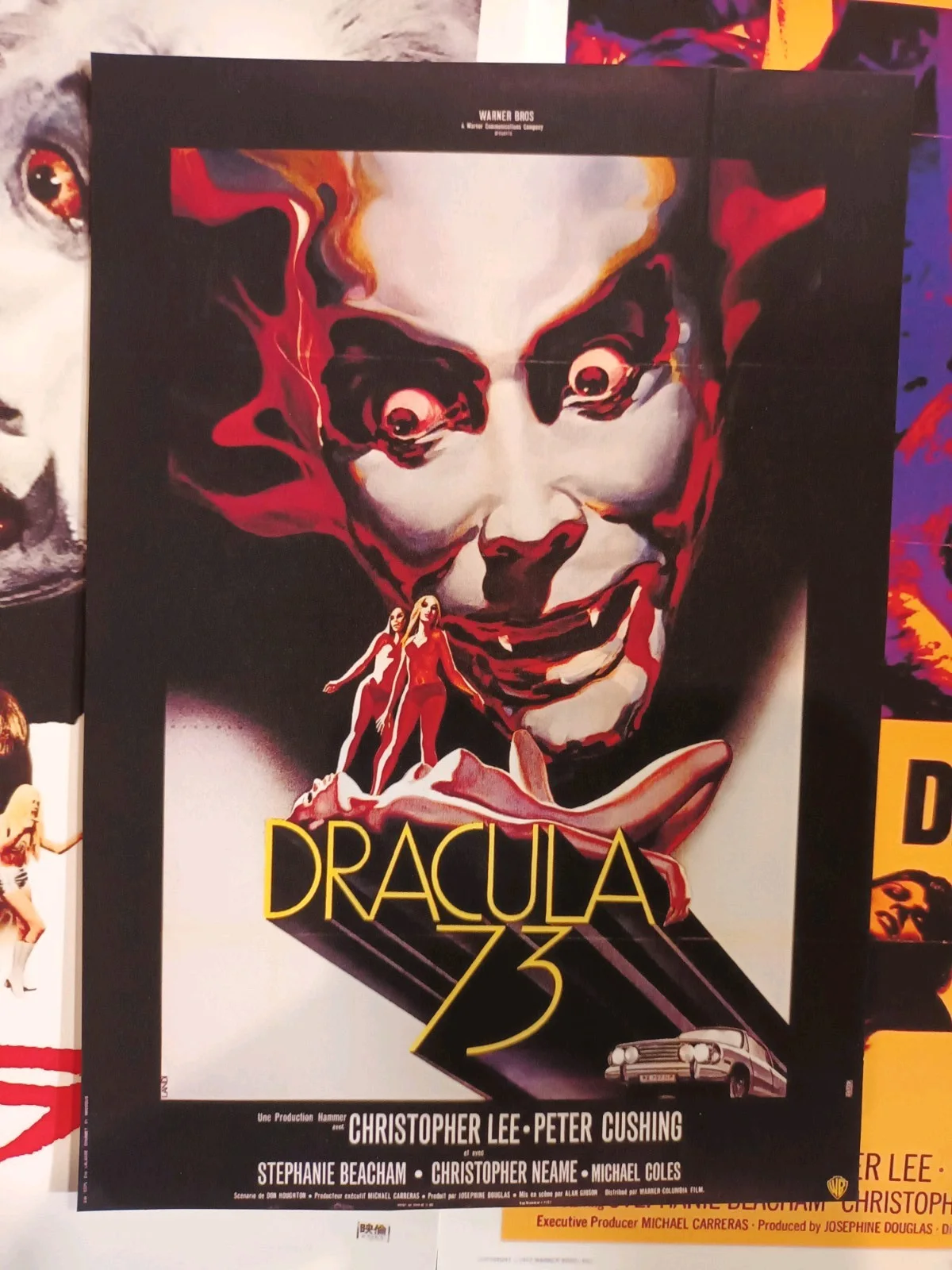 Dracula 1972AD (HammerHorror). 6 rare glossy 10x8ins Lobby Cards/4 Art cards.New, изображение 3