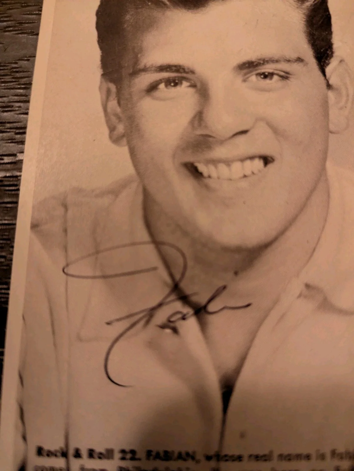 Fabian Vintage Signed Portrait Card Very Rare, image 3