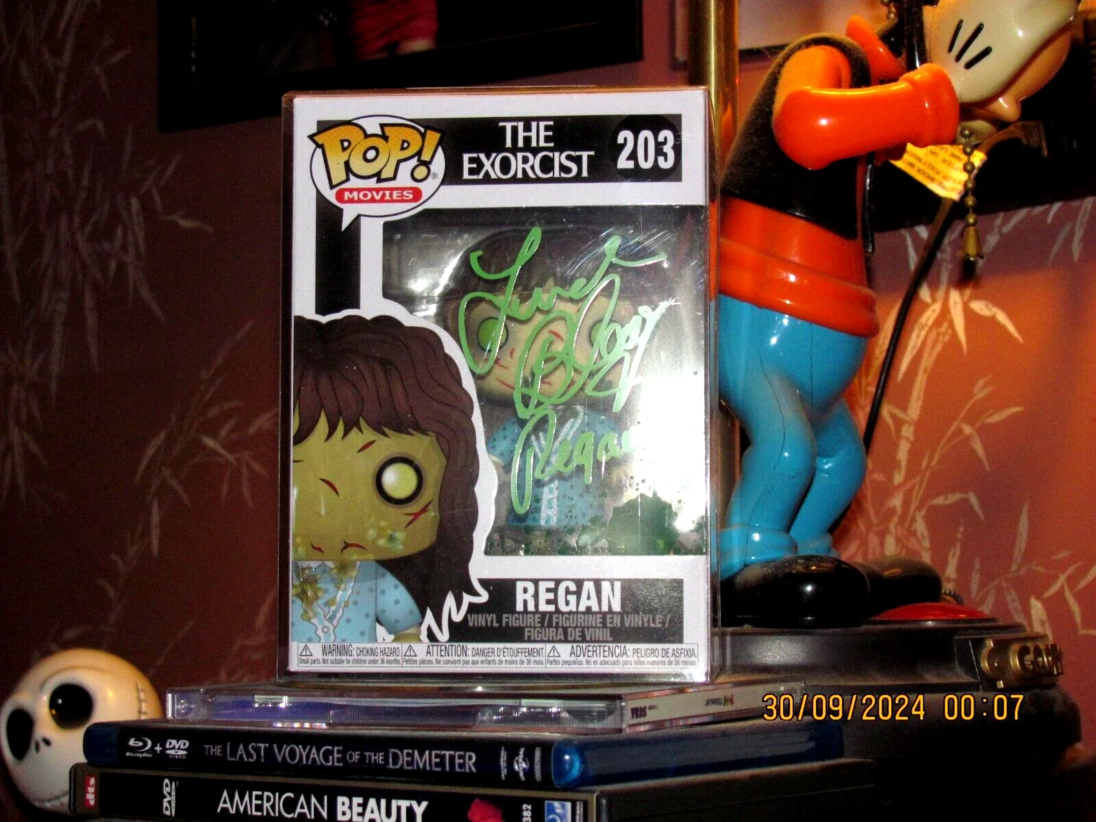 Linda Blair — Linda Blair Signed Regan Funko Pop #203 The Exorcist Autograph Beckett BAS COA!