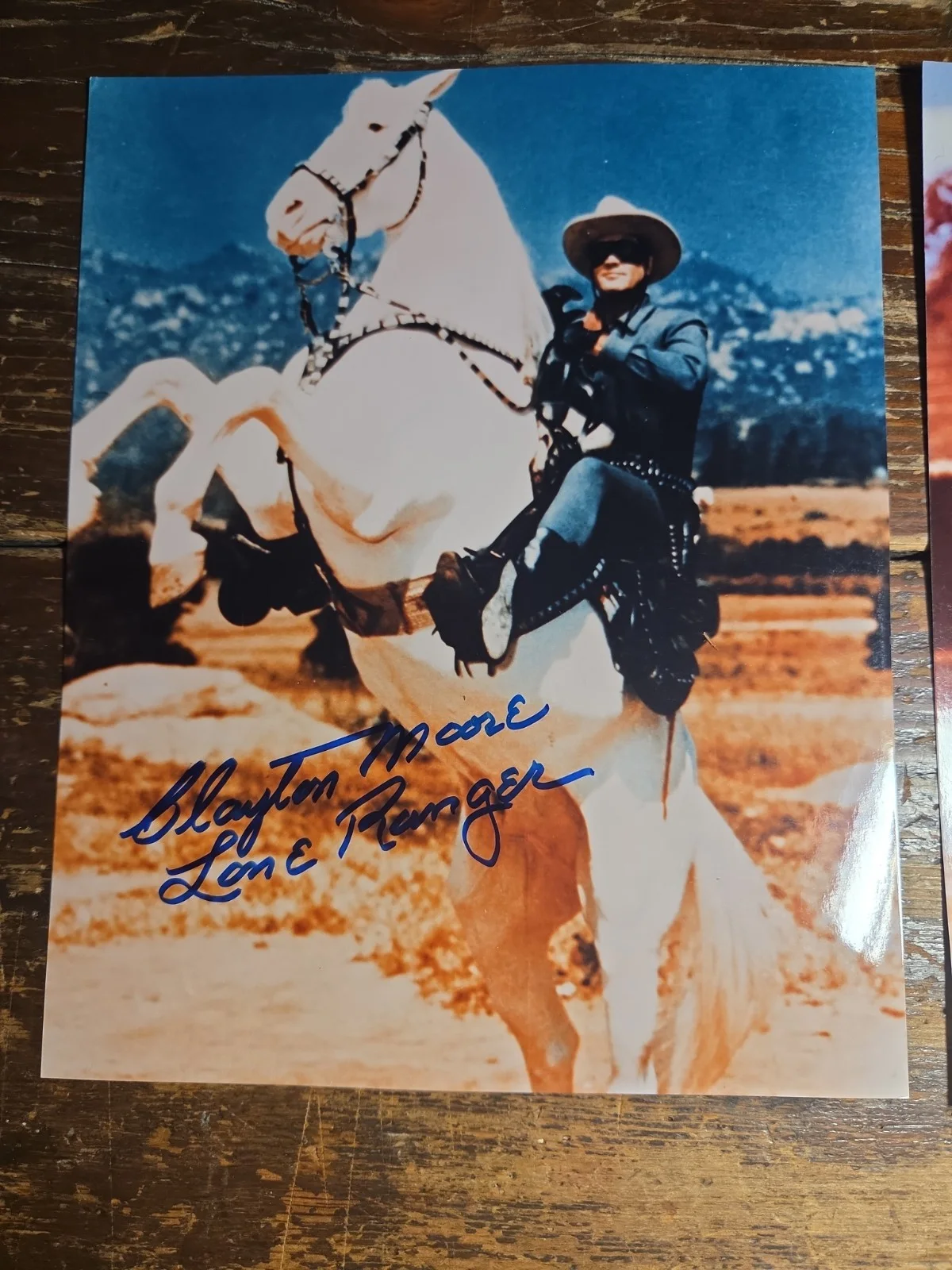 Clayton Moore — Lone Ranger and Roy Rogers 8x10 Photos Authentic Signed Cowboy Photo Pair, изображение 4