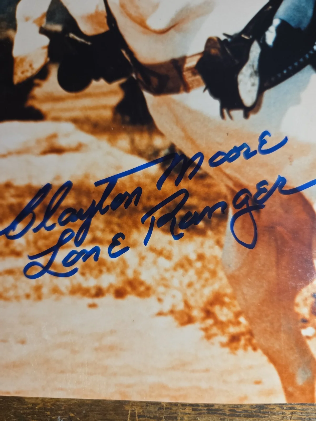 Clayton Moore — Lone Ranger and Roy Rogers 8x10 Photos Authentic Signed Cowboy Photo Pair, изображение 5