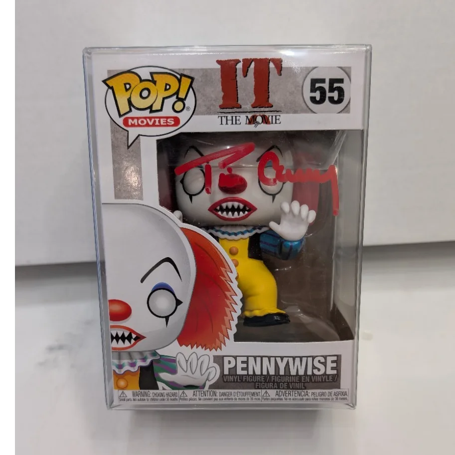 Tim Curry — Funko Pop IT The Movie Pennywise Signed by Tim Curry Hollywood Collectibles COA