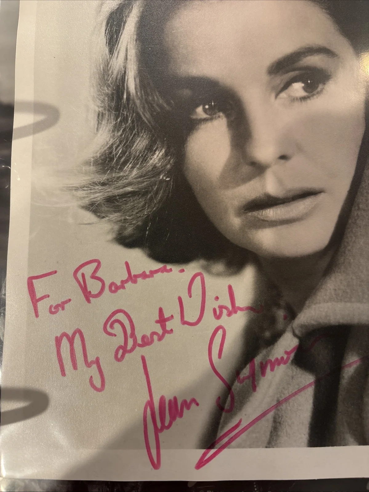 RARE JEAN SIMMONS OBE SIGNED PHOTOGRAPH 10x8 INCHES HAMLET GREAT EXPECTATIONS, image 2