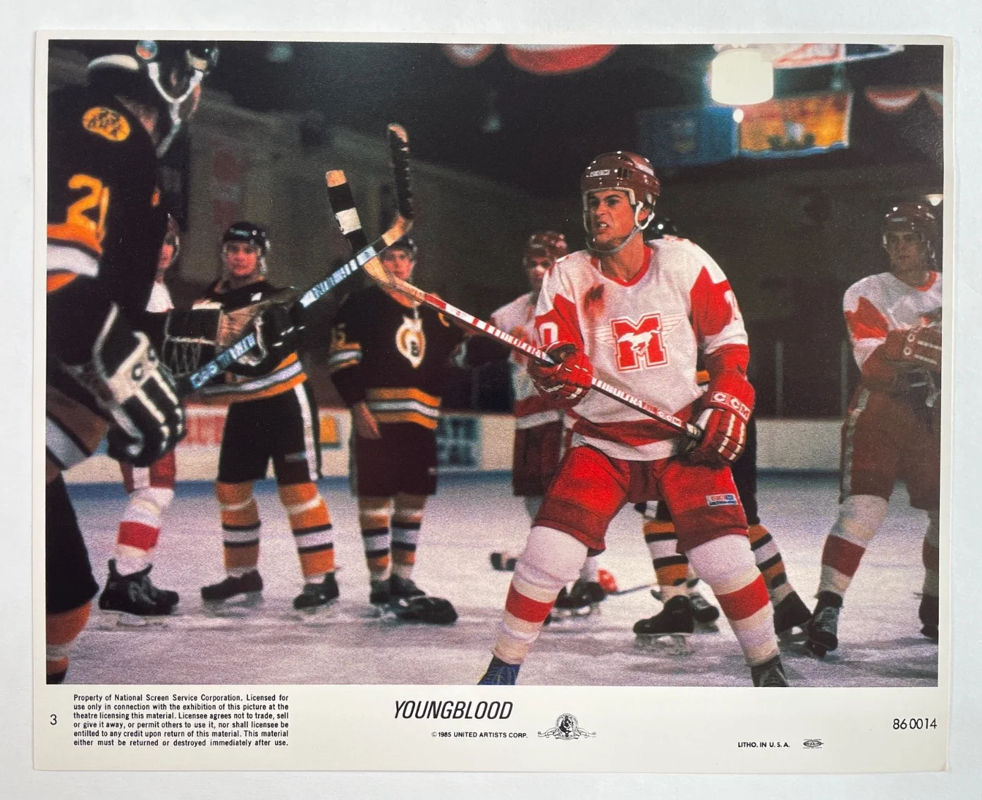 YOUNGBLOOD (1986) Set of 8 Lobby Cards FOH Stills Patrick Swayze, Rob Lowe, изображение 4