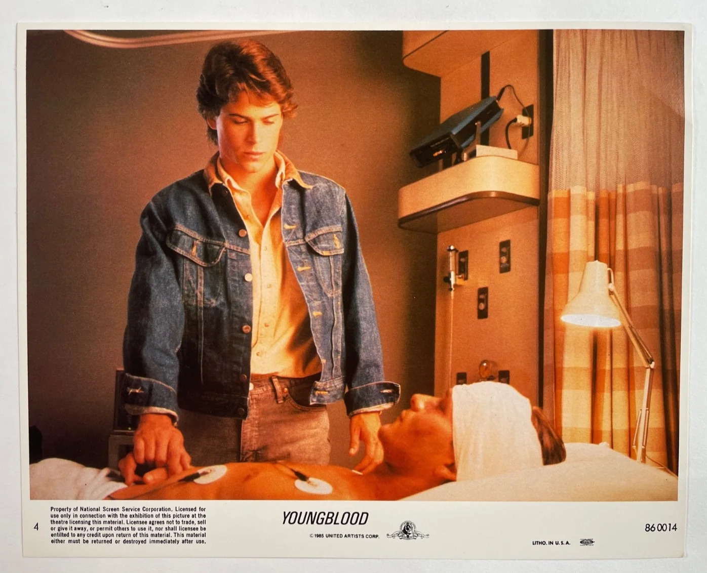 YOUNGBLOOD (1986) Set of 8 Lobby Cards FOH Stills Patrick Swayze, Rob Lowe, изображение 5