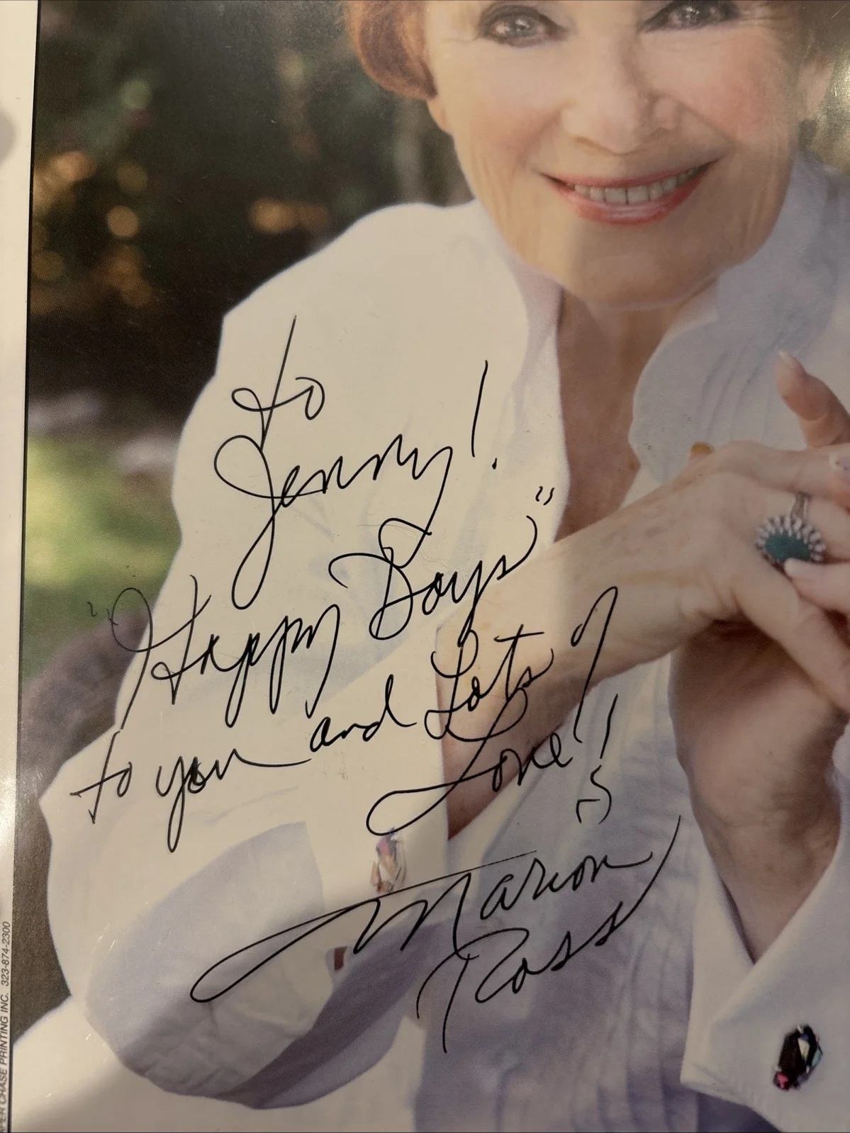 MARIAN ROSS Happy Days & Brooklyn Bridge SIGNED Autographed 8x10 Color Photo, изображение 2