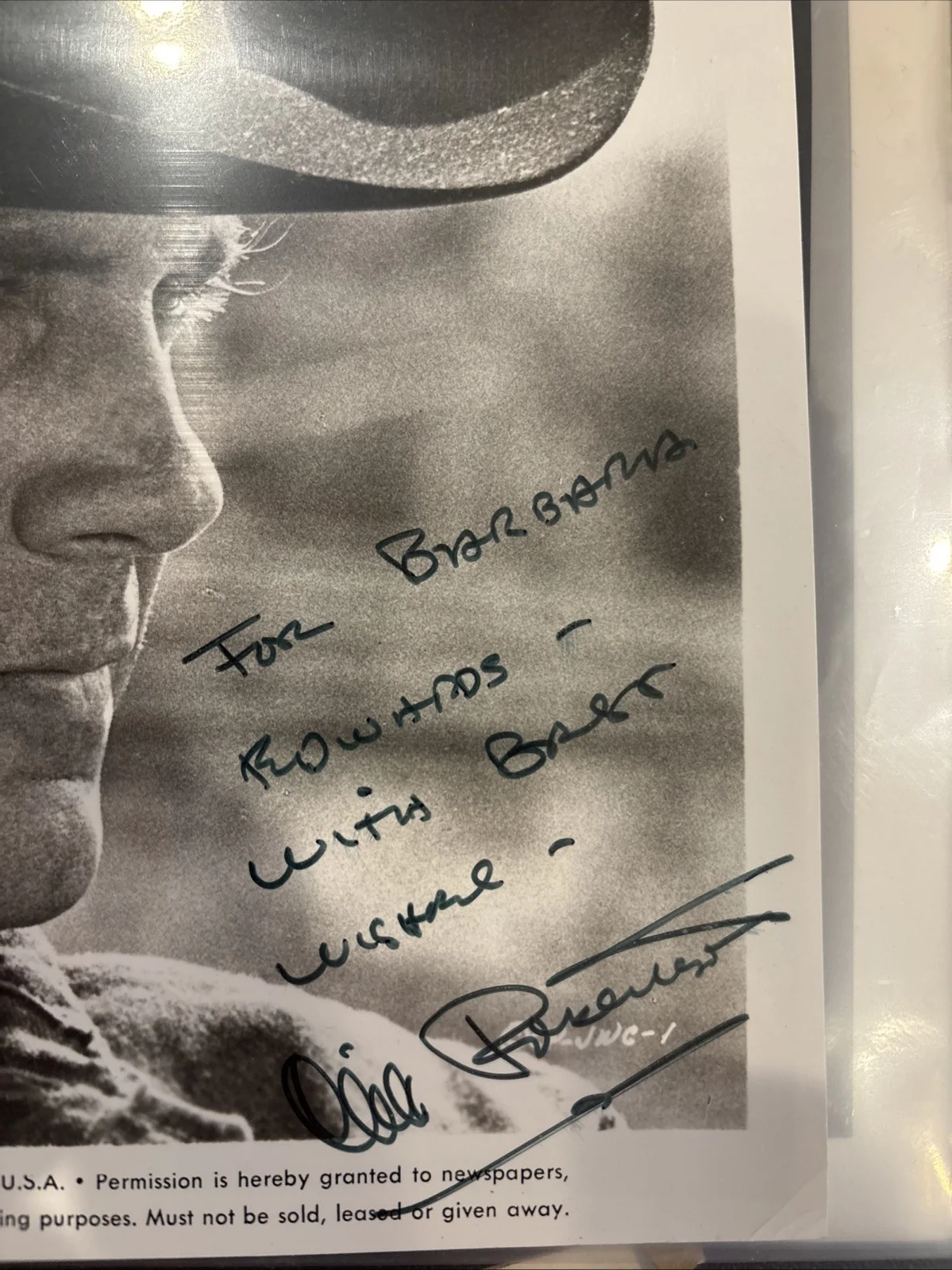 Cliff Robertson — Cliff Robertson “J.W. Coop” Signed 8x10 Photo, image 2