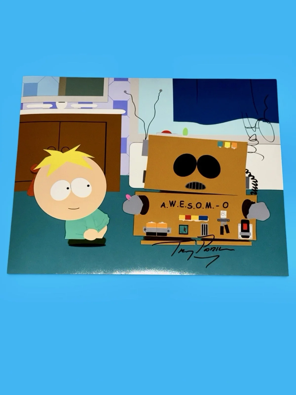 Trey Parker, Matt Stone — TREY PARKER SIGNED SOUTH PARK 17X21 MATT STONE SIGND SOUTH PARK PHOTO COA
