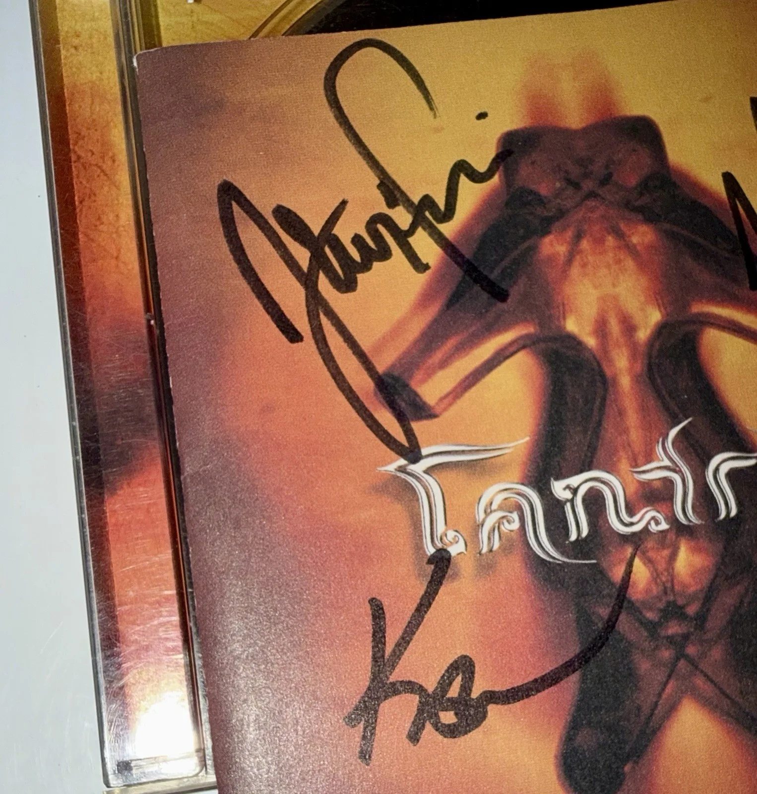 Tantric Double Signed Lot – CD Insert Promo Flat Original Lineup / Hugo Ferreira, image 4