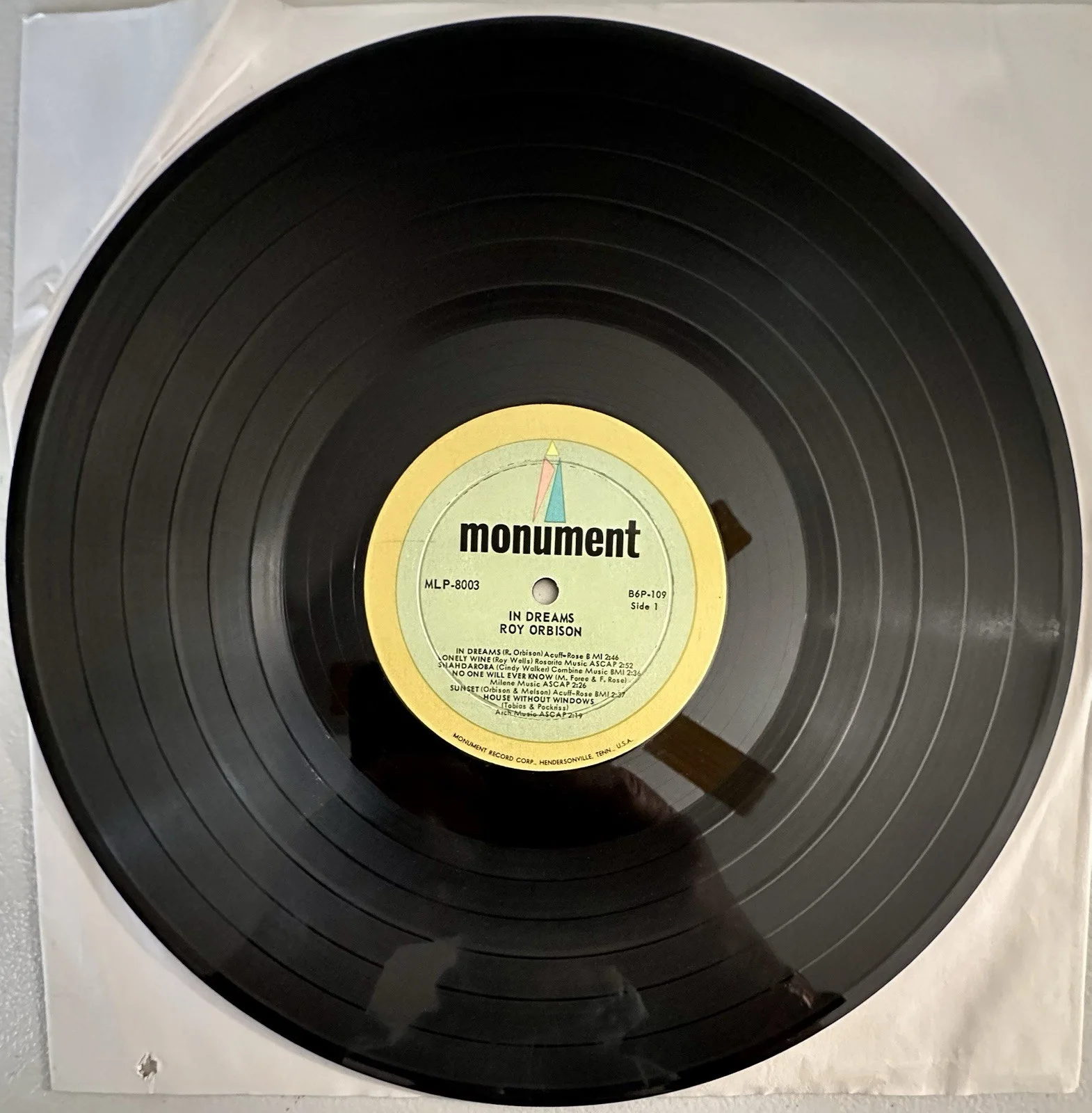Roy Orbison Signed LP Album, image 4