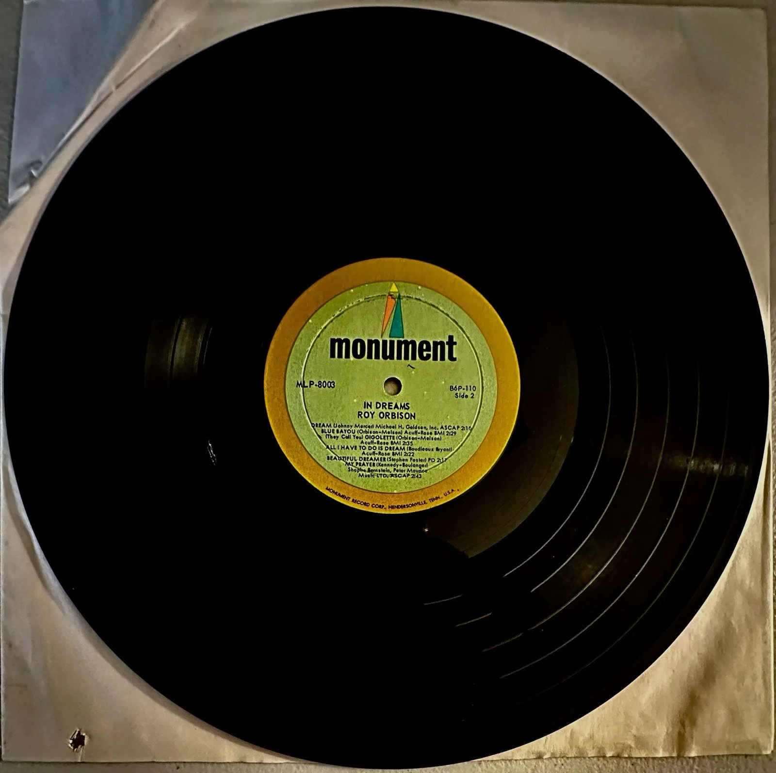 Roy Orbison Signed LP Album, image 5