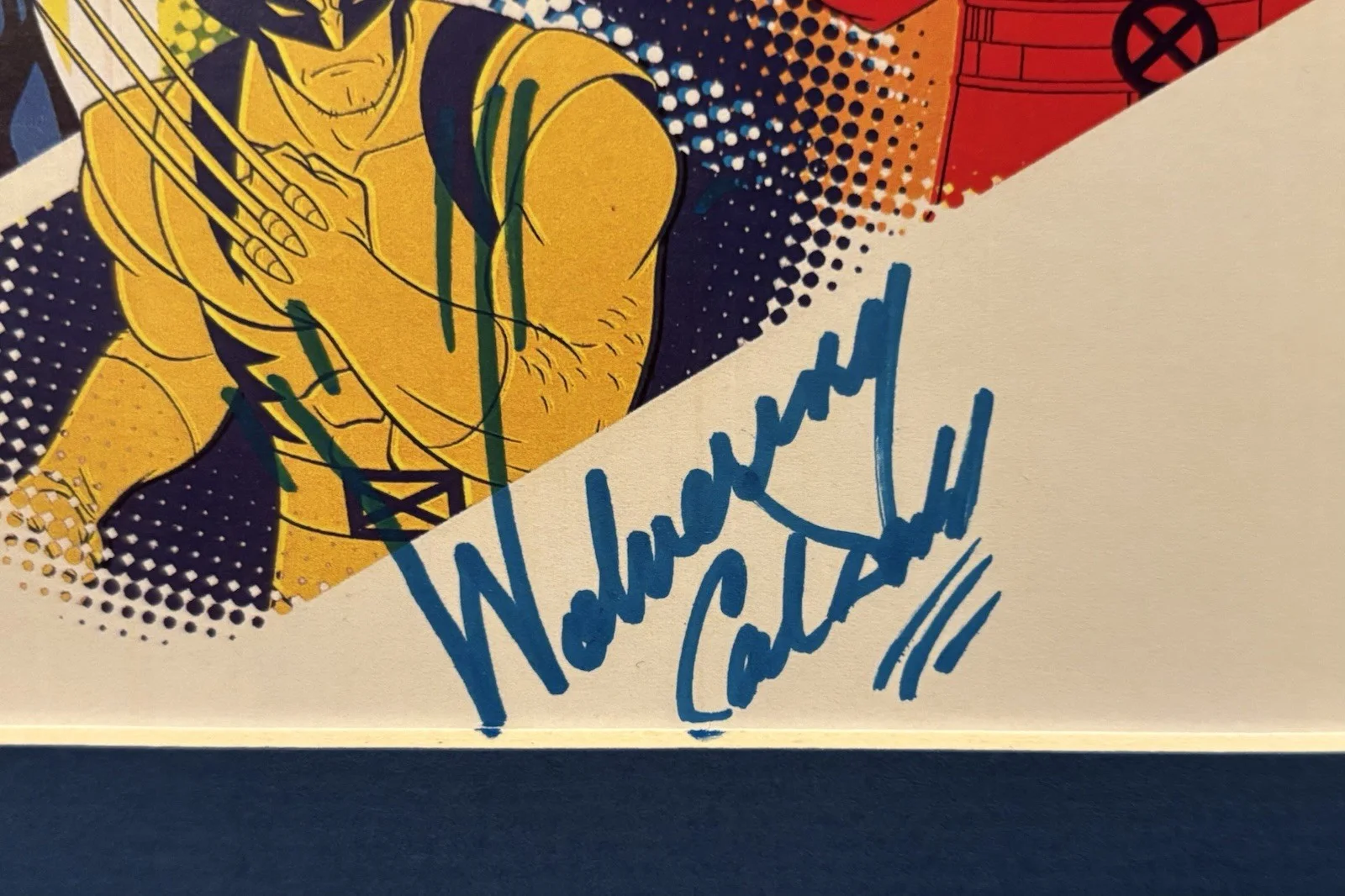 Alison Sealy-Smith, Cal Dodd, Lenore Zann, Mathew Waterson — Marvel X-Men '97 Team Auto Storm Rogue Wolverine Magneto Sunspot Art JSA COA A, изображение 5