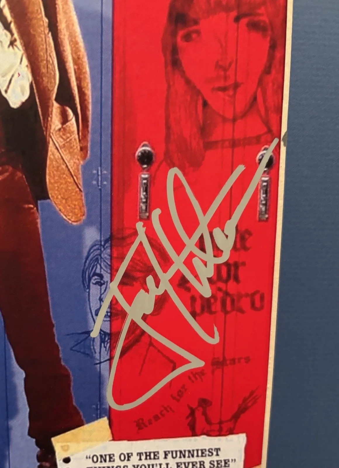 Jon Heder — Napoleon Dynamite Movie Poster Jon Heder Autograph JSA COA Framed Art Classic, image 2