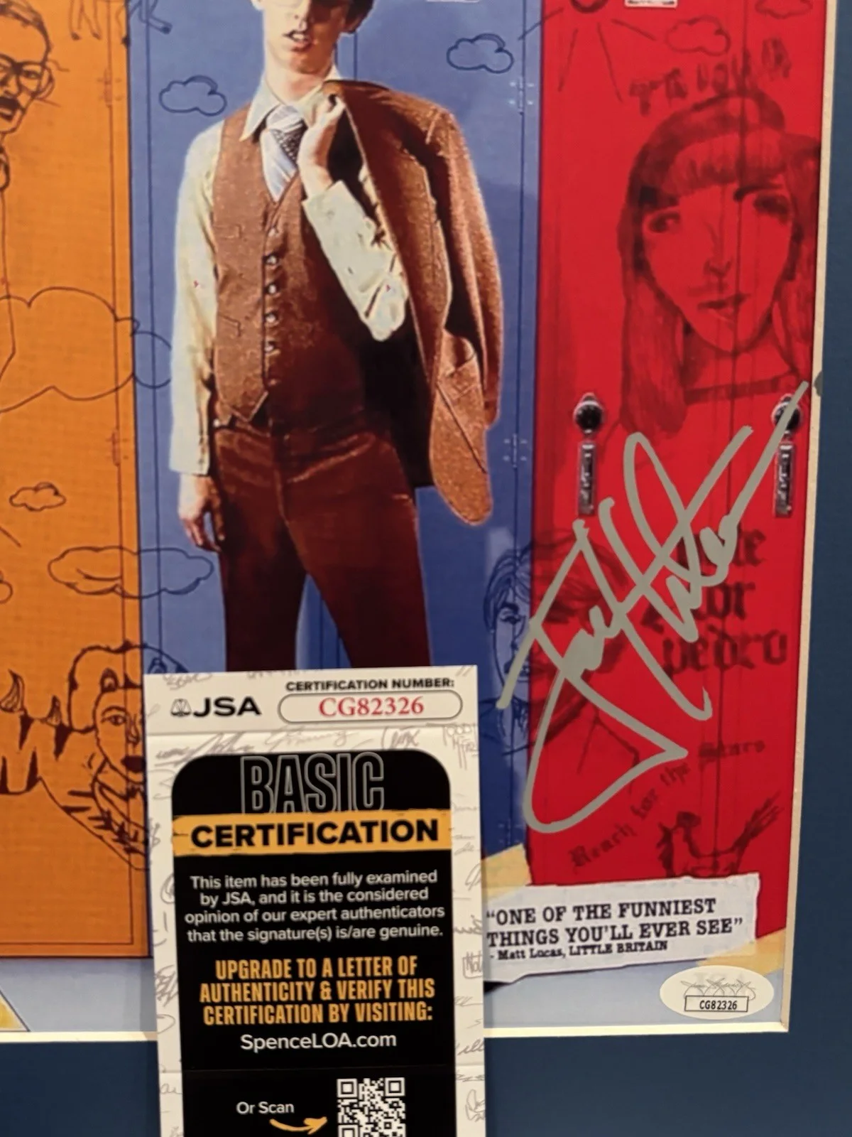 Jon Heder — Napoleon Dynamite Movie Poster Jon Heder Autograph JSA COA Framed Art Classic, image 3
