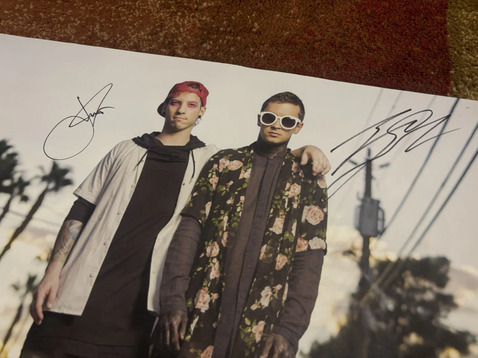 Twenty One Pilots Signed AP Magazine Original Music Poster 18x24, image 2