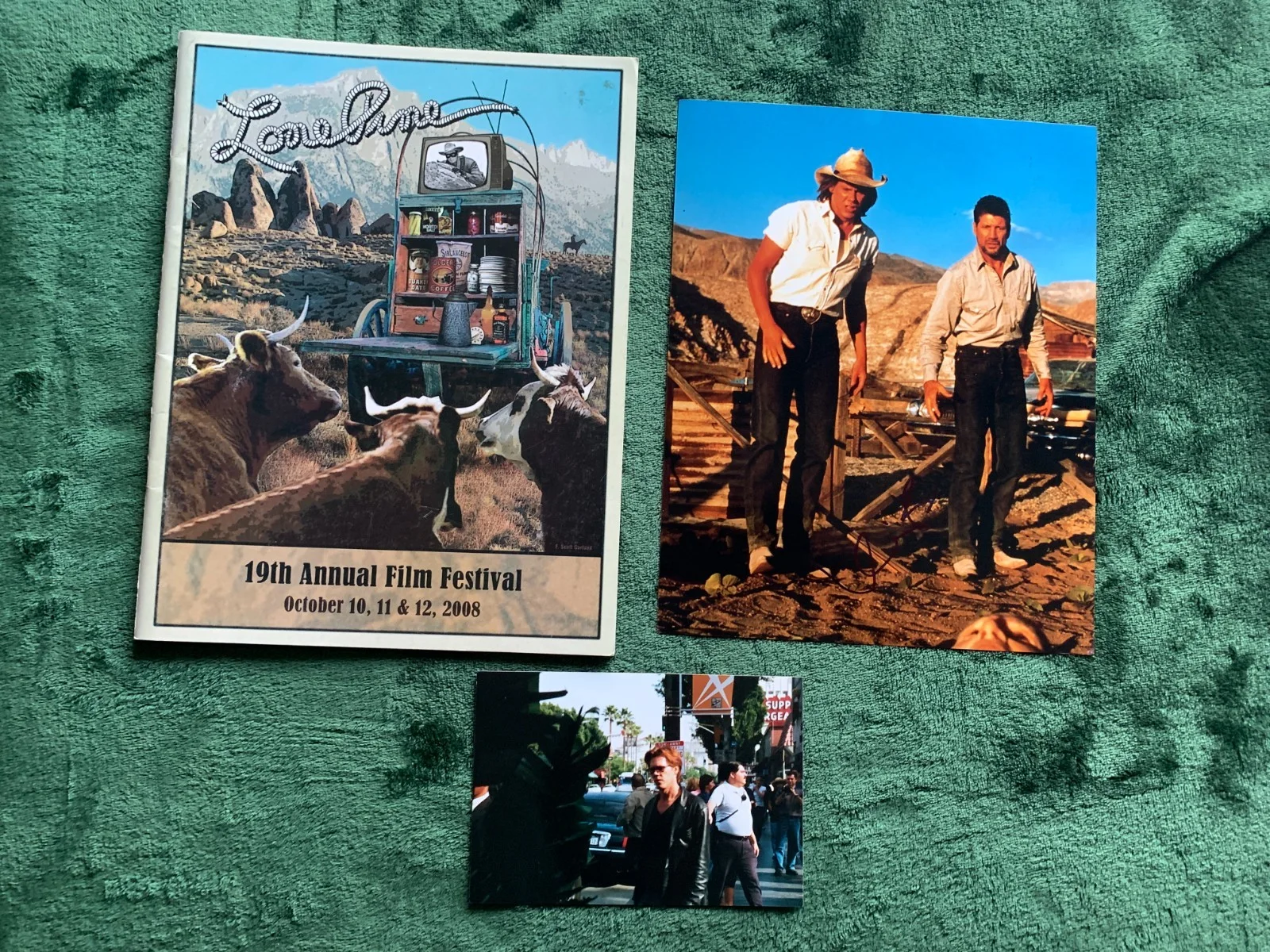 Kevin Bacon — 2008 Vintage Lone Pine film festival program + Kevin Bacon signed photo Tremors, изображение 2