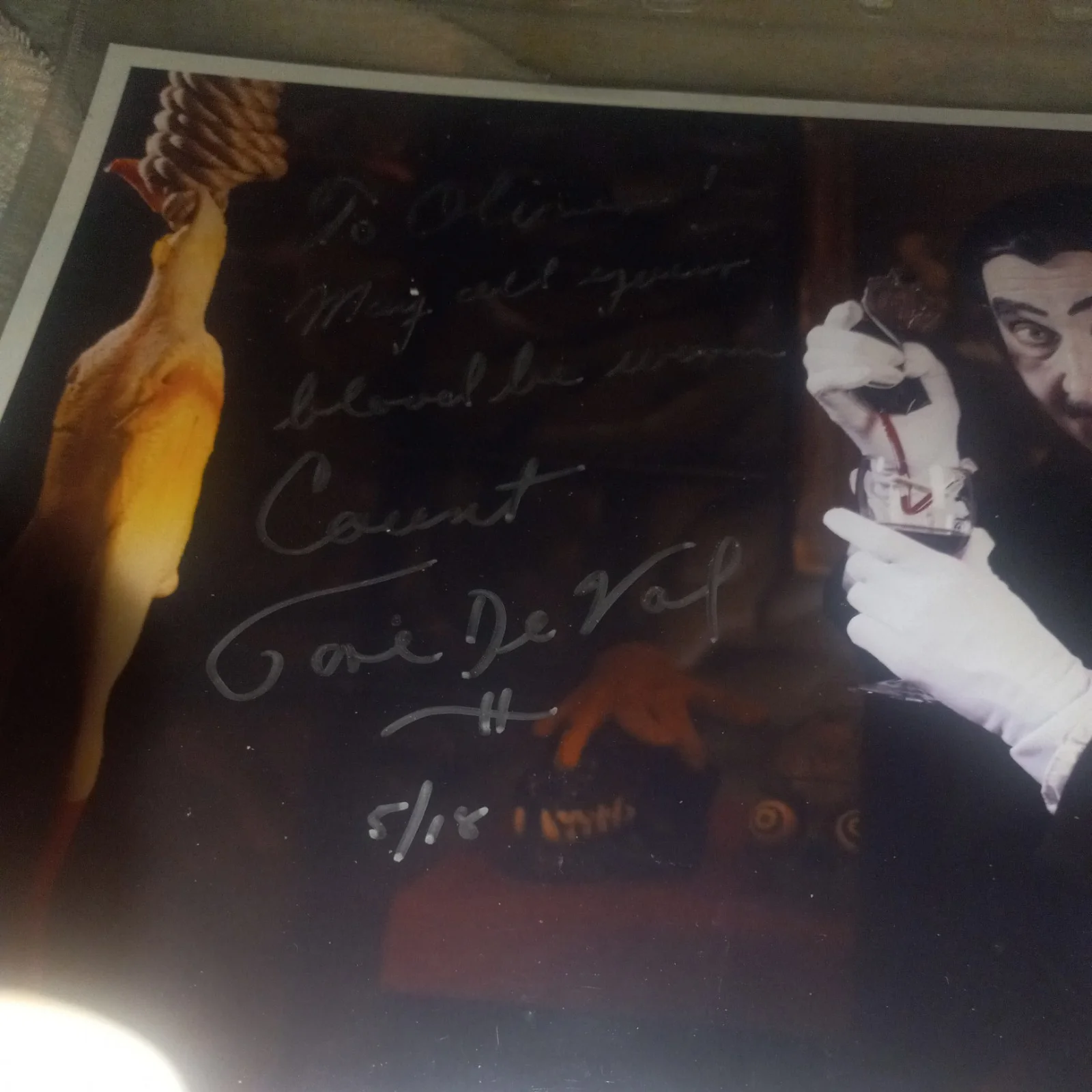 Count Gore De Vol Signed 8×10 Photo, image 2