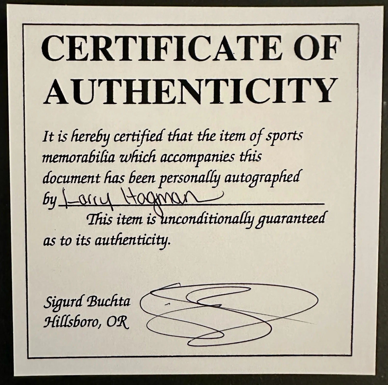 Larry Hagman “Dallas/JR EWING” Signed Photo With COA, image 4