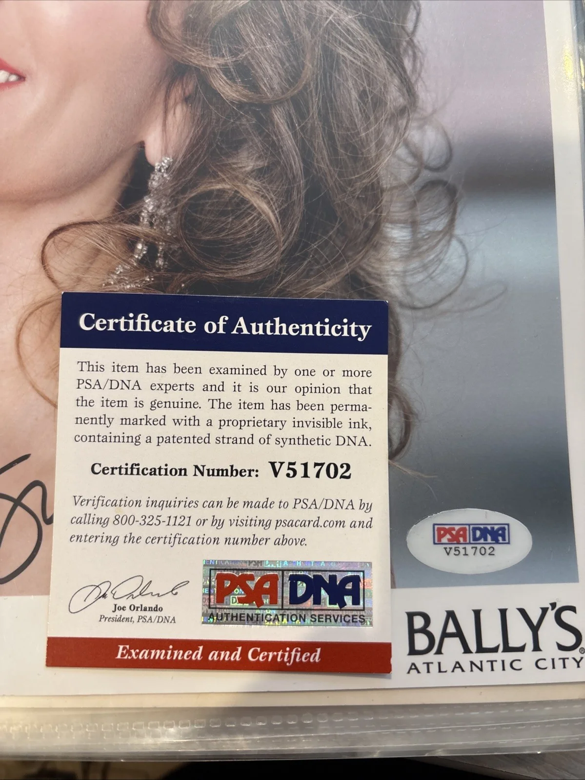 SUSAN LUCCI — SUSAN LUCCI SIGNED 8 X 10 COA PSA certified, image 3